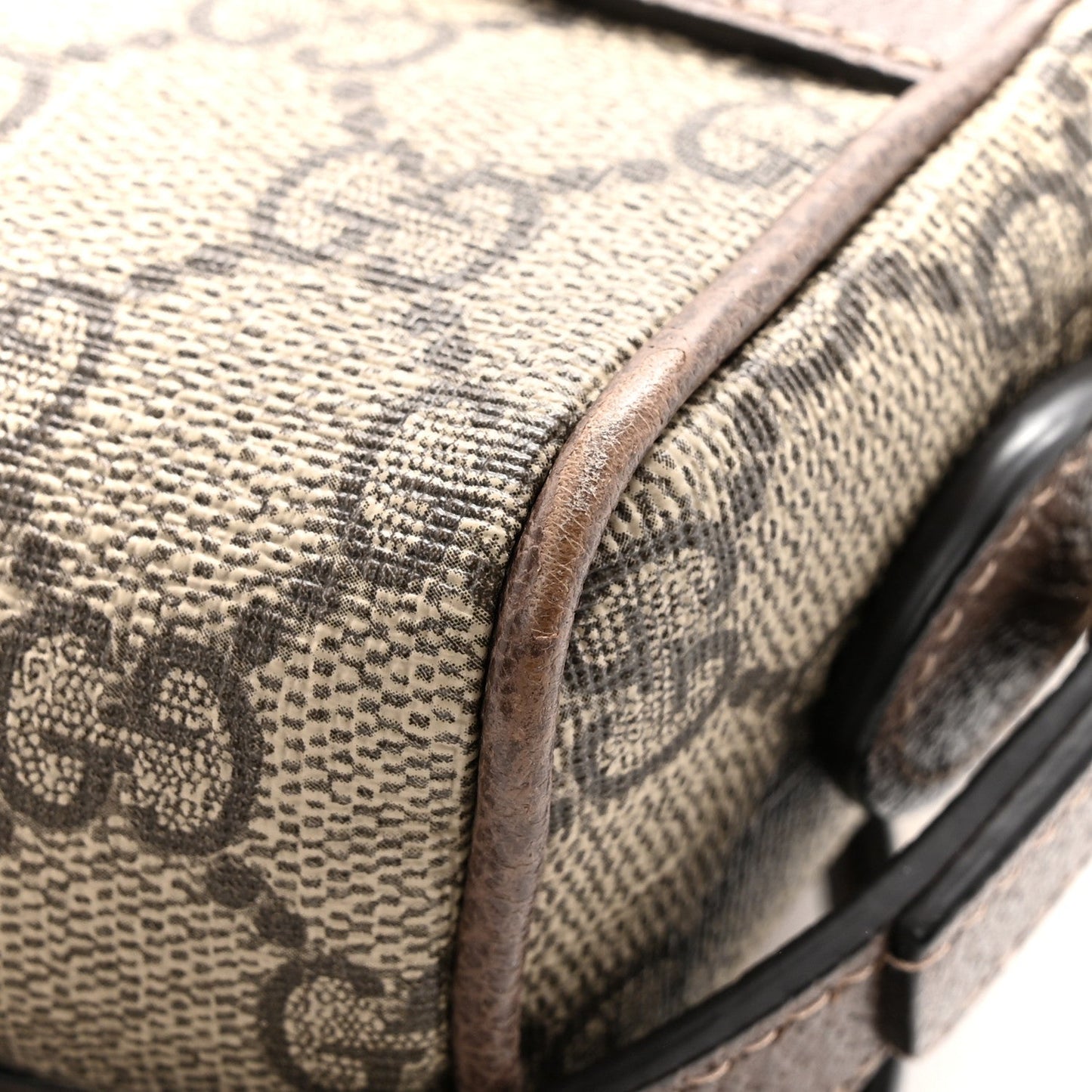 GG Supreme Monogram Web Mini Ophidia Shoulder Bag Brown