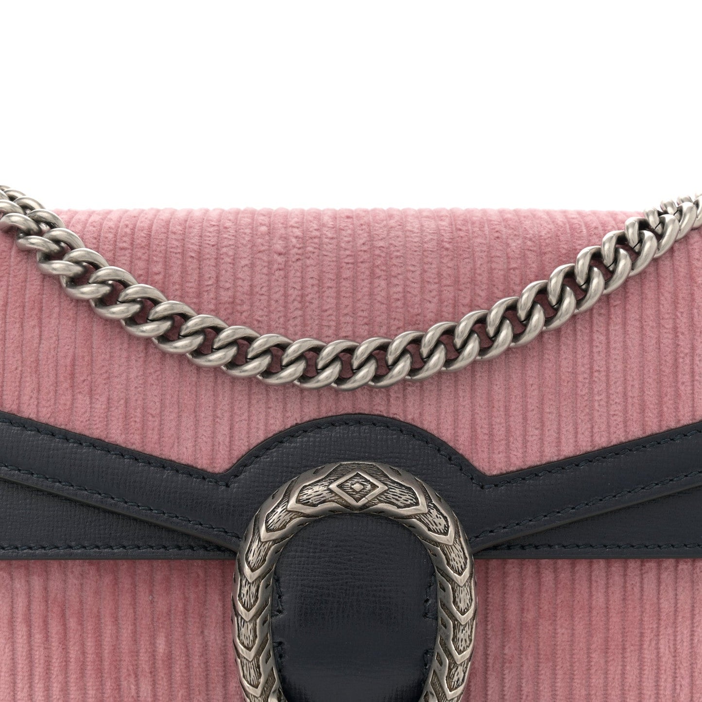 Lanzo Stretch Cord Azalea Calfskin Small Dionysus Shoulder Bag Pink Blue