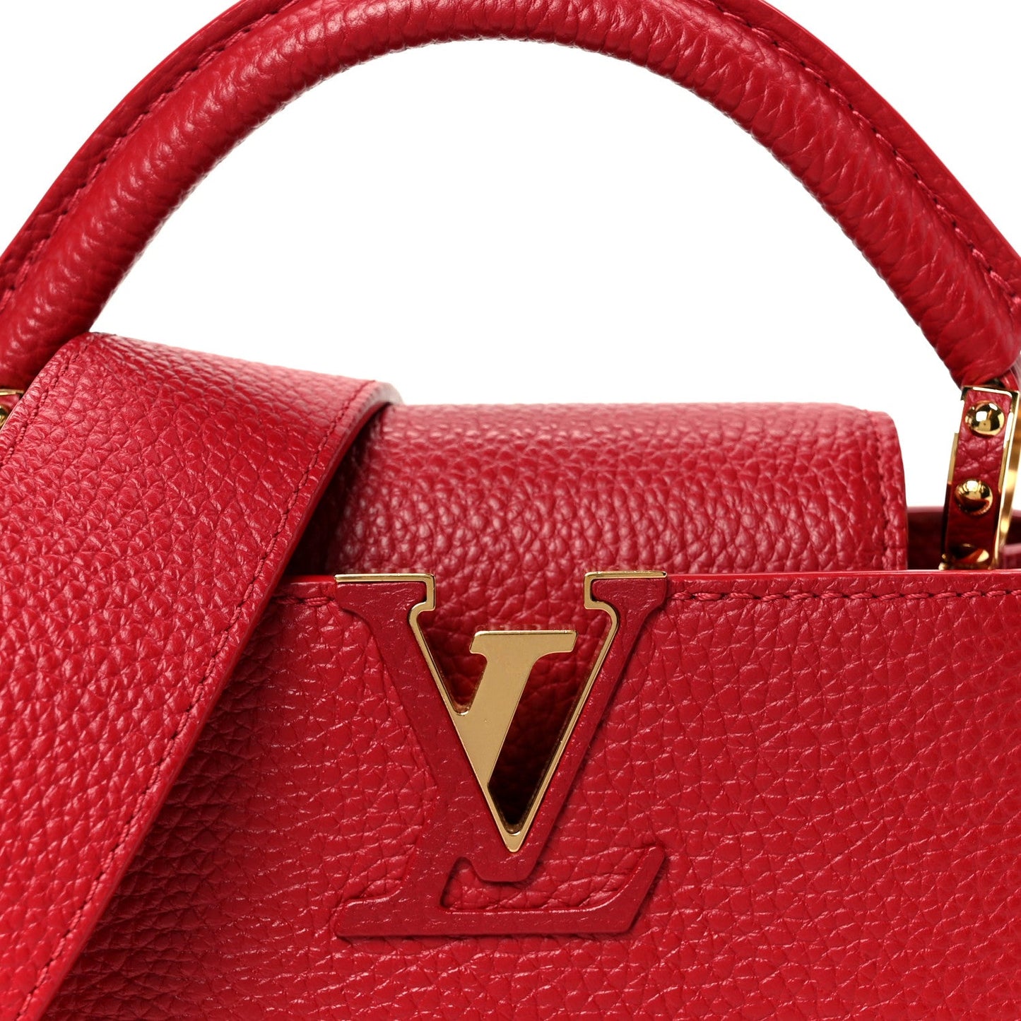 Taurillon Mini Capucines Scarlet