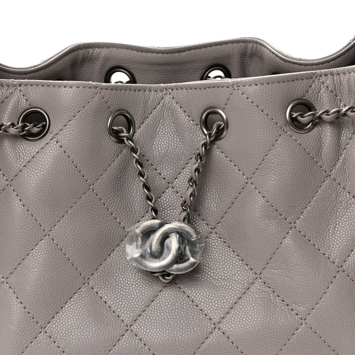 Caviar Quilted Mini Chanel 25 Handbag Dark Grey