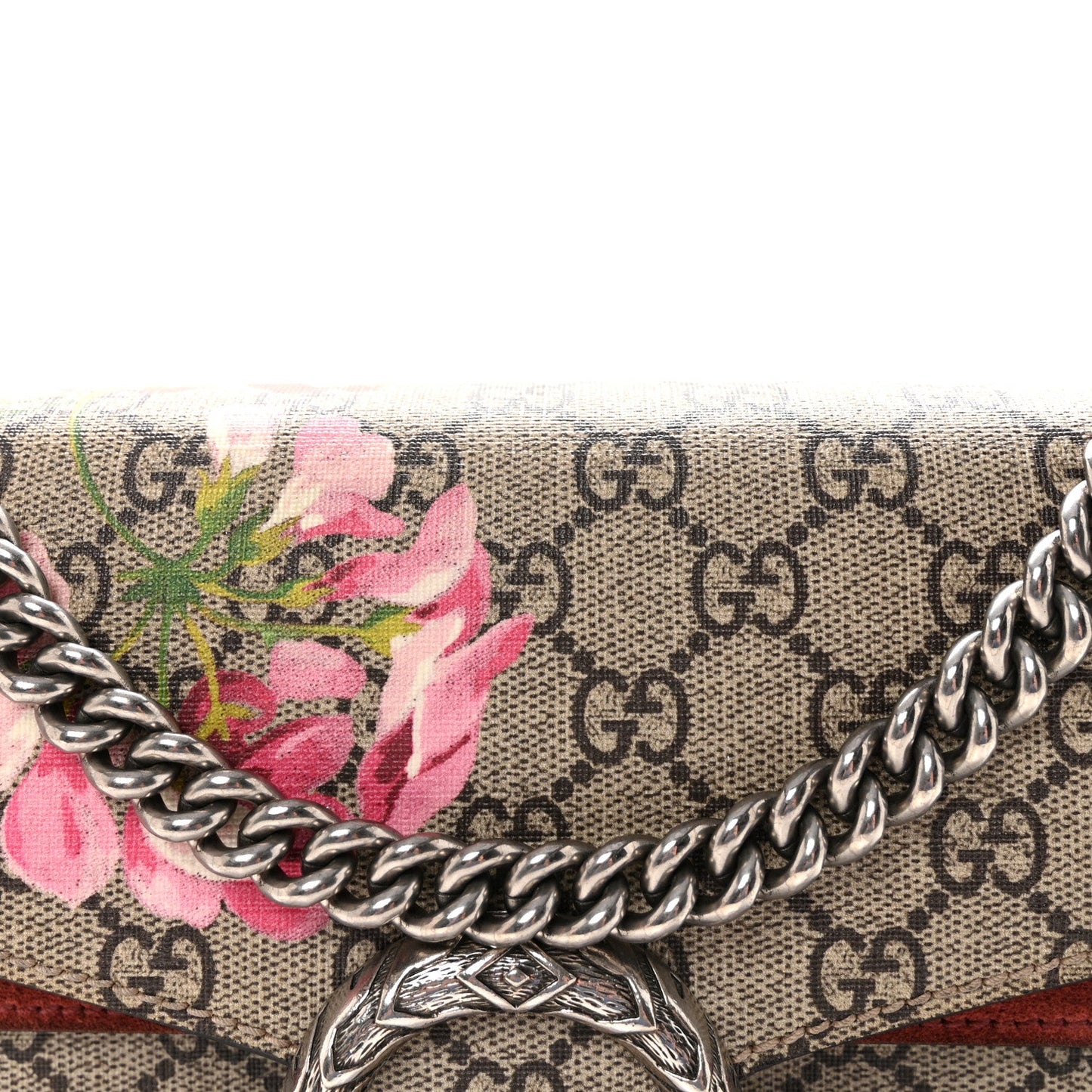 GG Supreme Monogram Blooms Small Dionysus Shoulder Bag Beige Multicolor Dry Rose