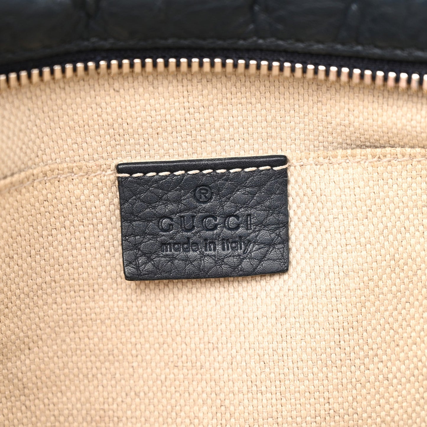 Pebbled Calfskin Small Soho Disco Bag Blue
