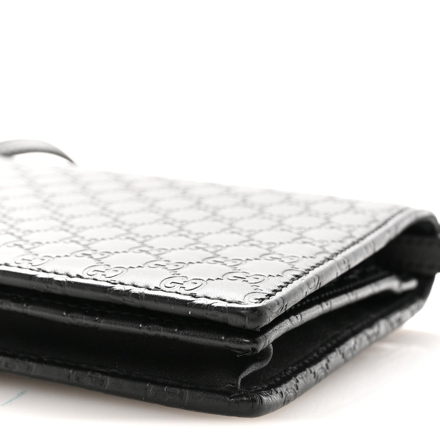 Microguccissima Crossbody Wallet Black