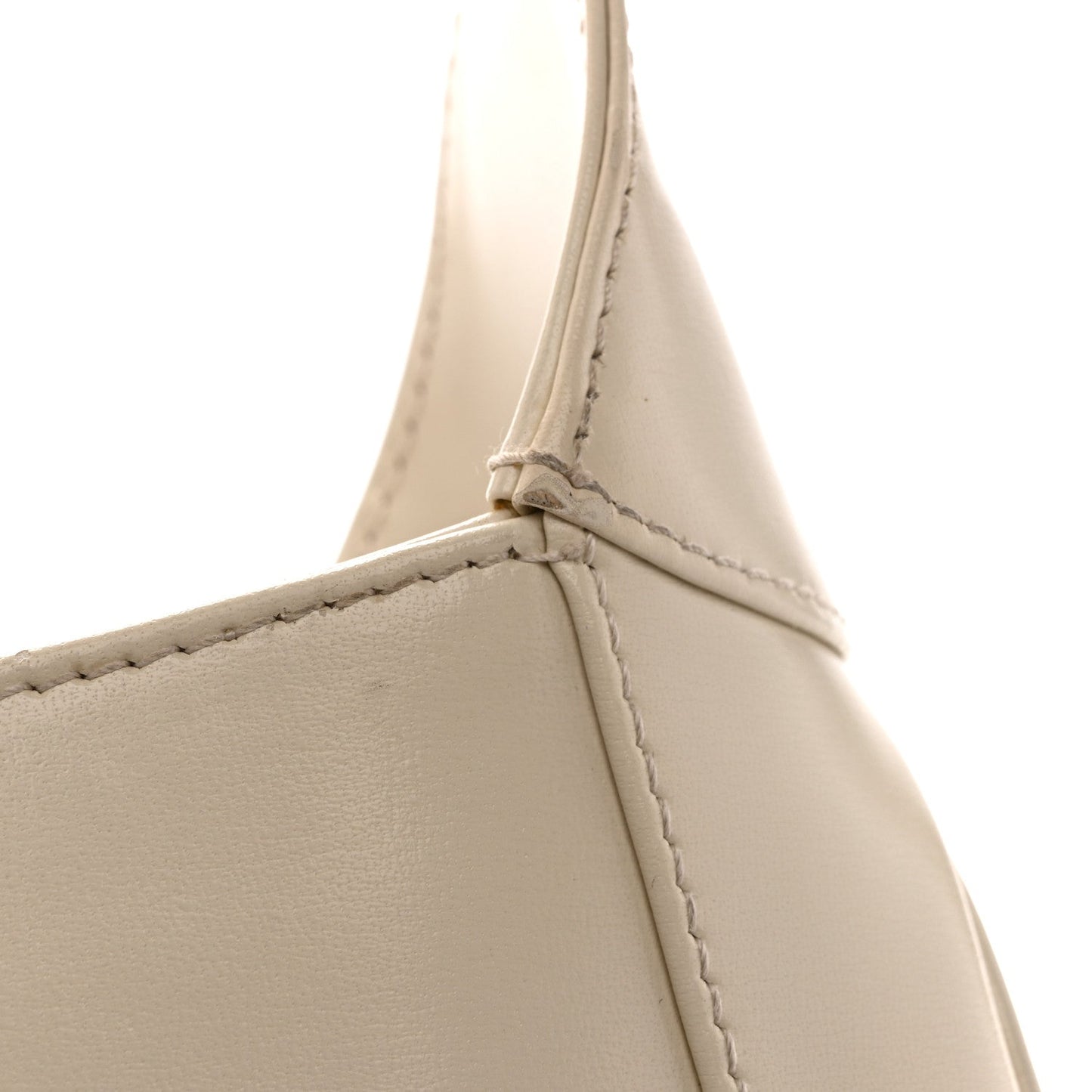 Boarded Dyana Lux Calfskin Small Jackie 1961 Hobo Mystic White