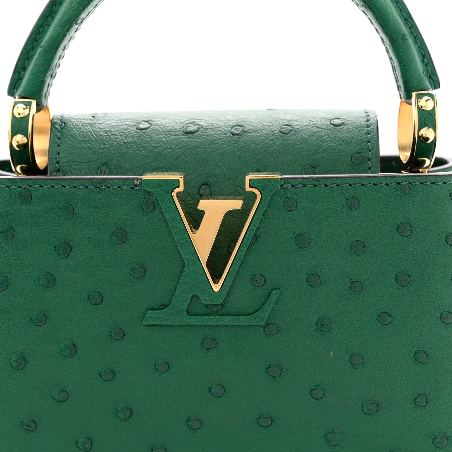 Ostrich Capucines Mini Mint