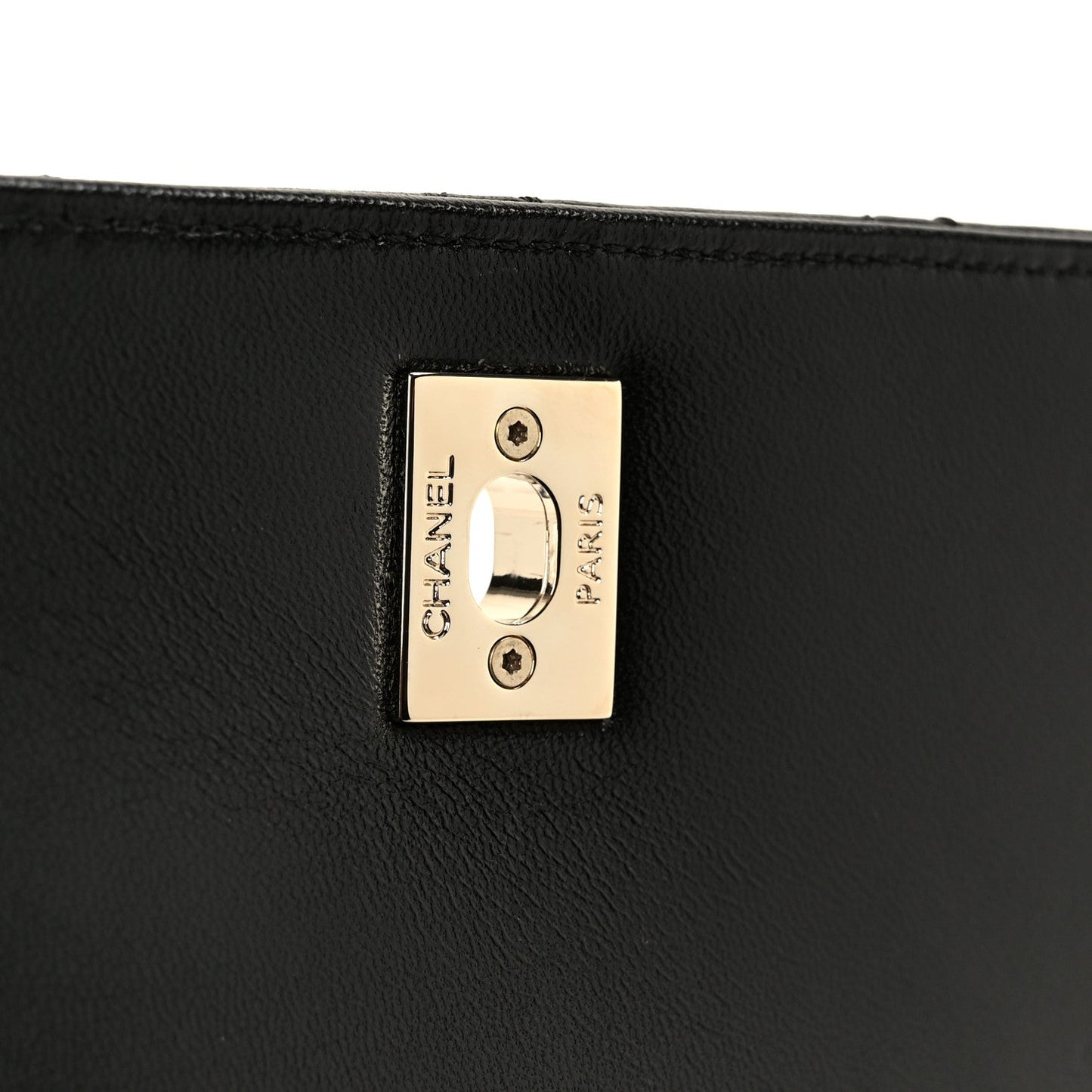 Lambskin Quilted Small Trendy CC Dual Handle Flap Bag Black