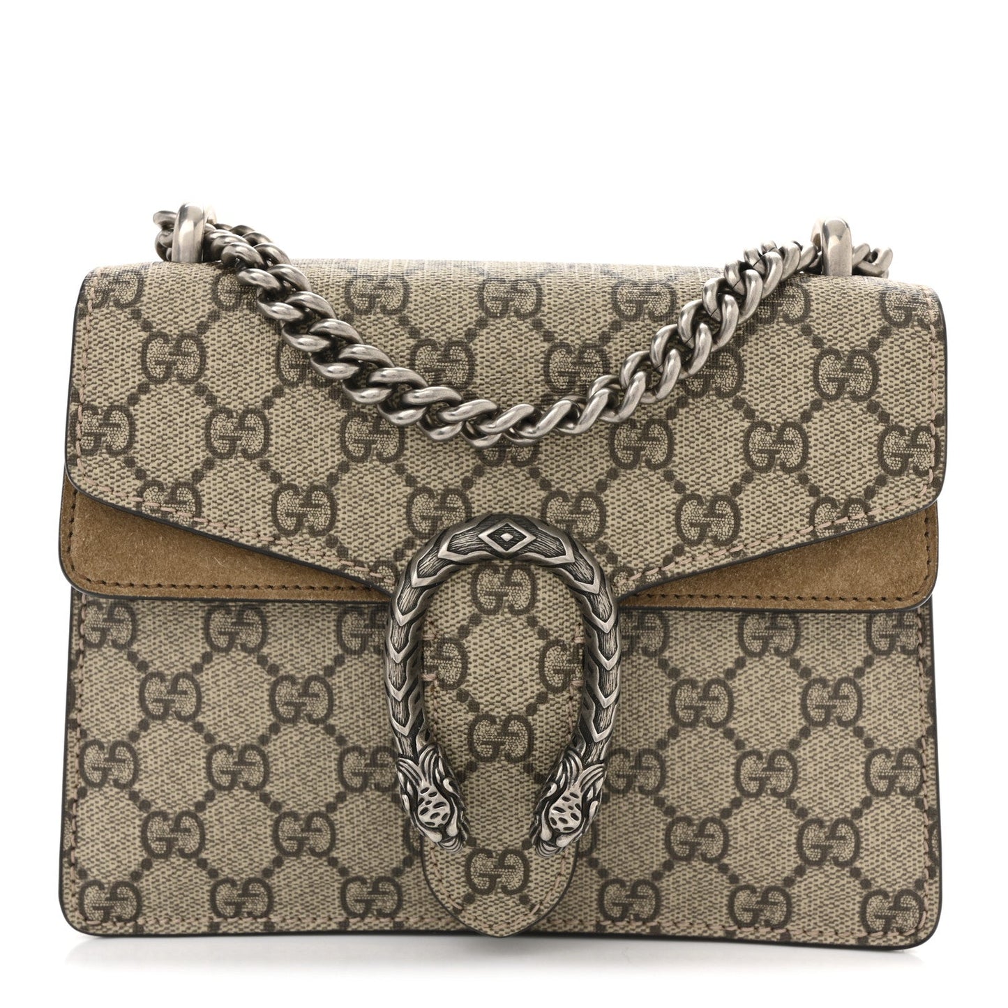 GG Supreme Monogram Mini Dionysus Shoulder Bag Taupe