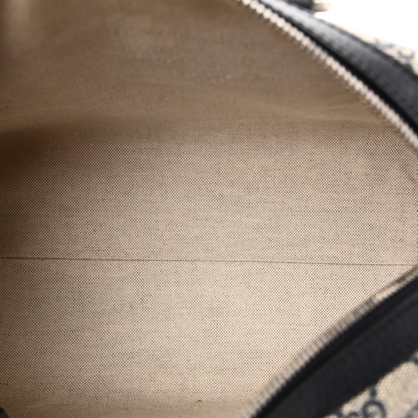 GG Supreme Monogram Web Medium Ophidia Top Handle Bag Beige Blue