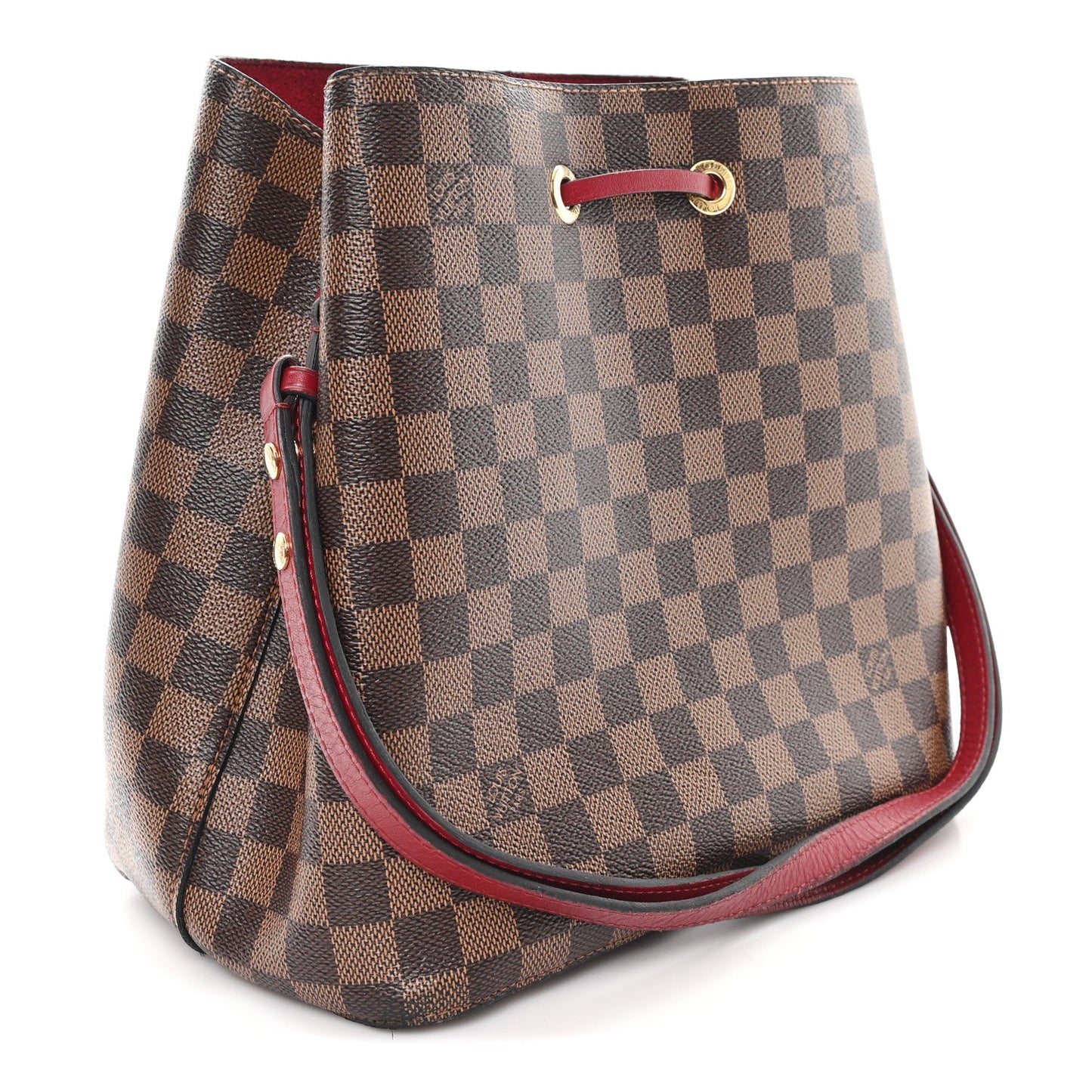 Damier Ebene Neonoe MM Cherry Berry