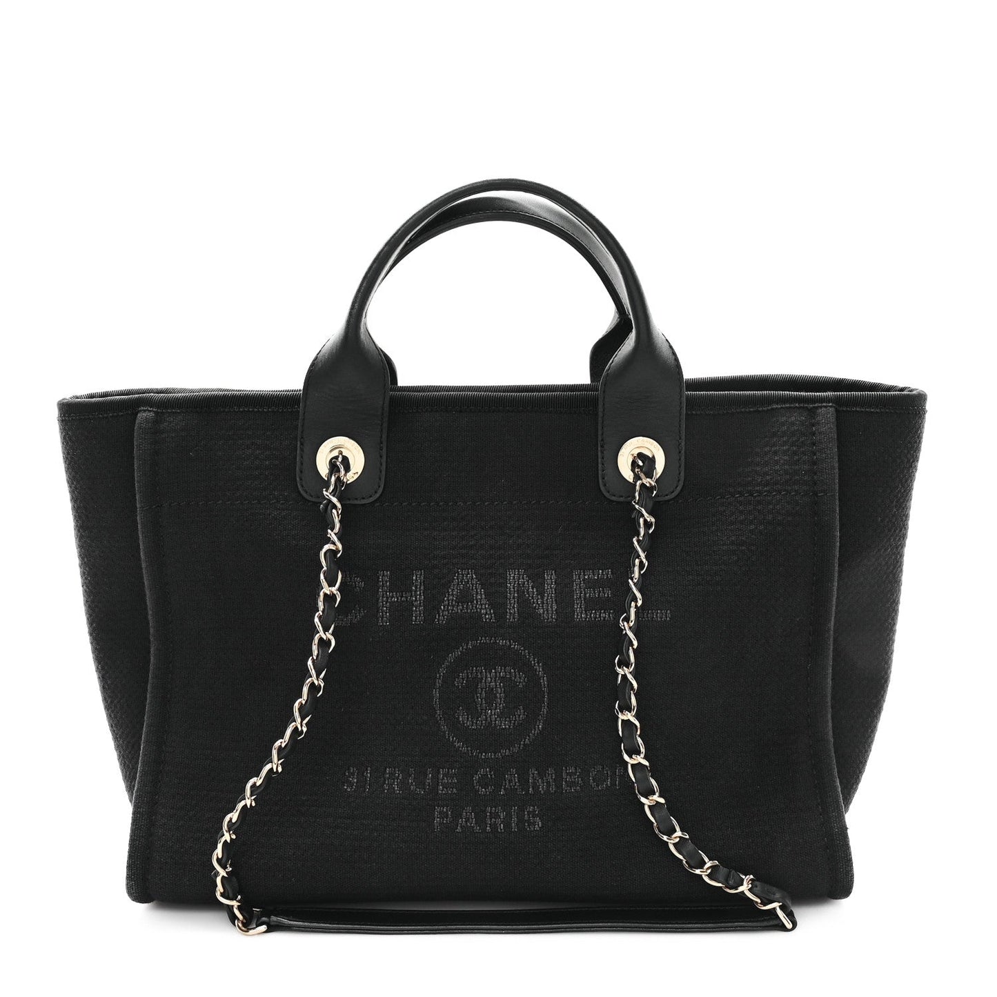 Mixed Fibers Small Deauville Tote Black
