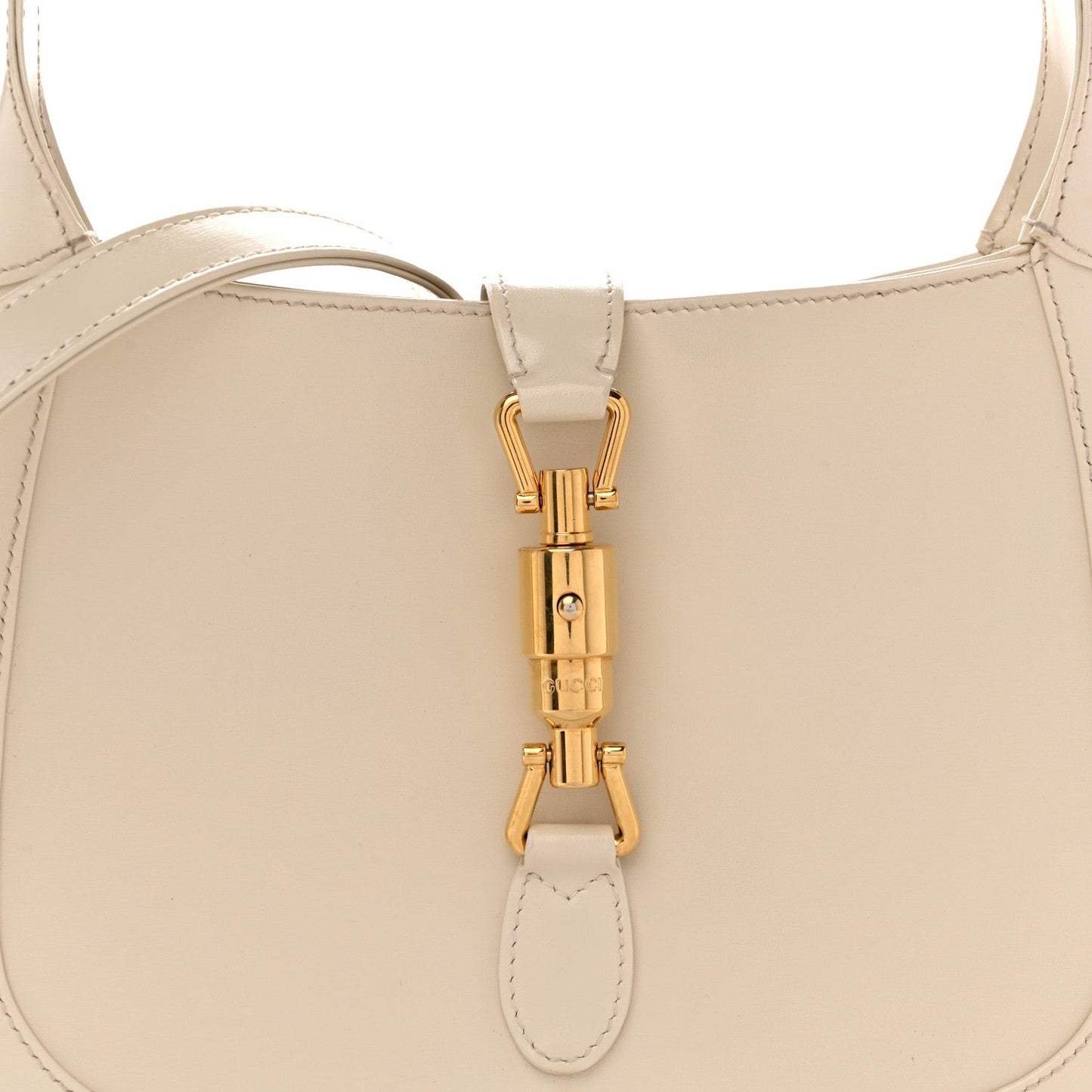 Boarded Dyana Lux Calfskin Small Jackie 1961 Hobo Mystic White