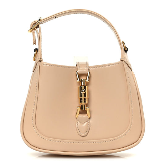 Boarded Dyana Lux Calfskin Nano Jackie 1961 Hobo Souffle Rose
