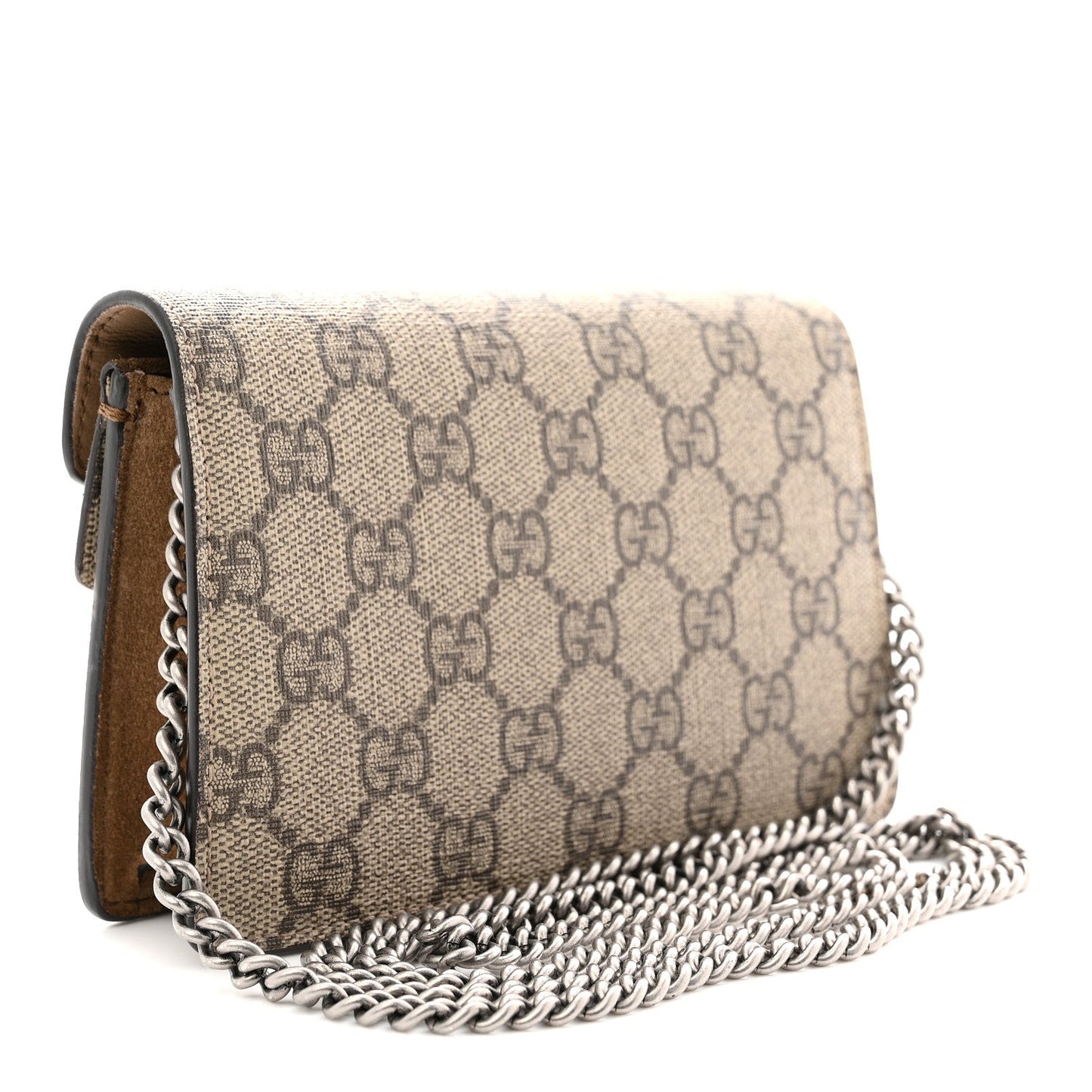 GG Supreme Monogram Super Mini Dionysus Shoulder Bag Taupe