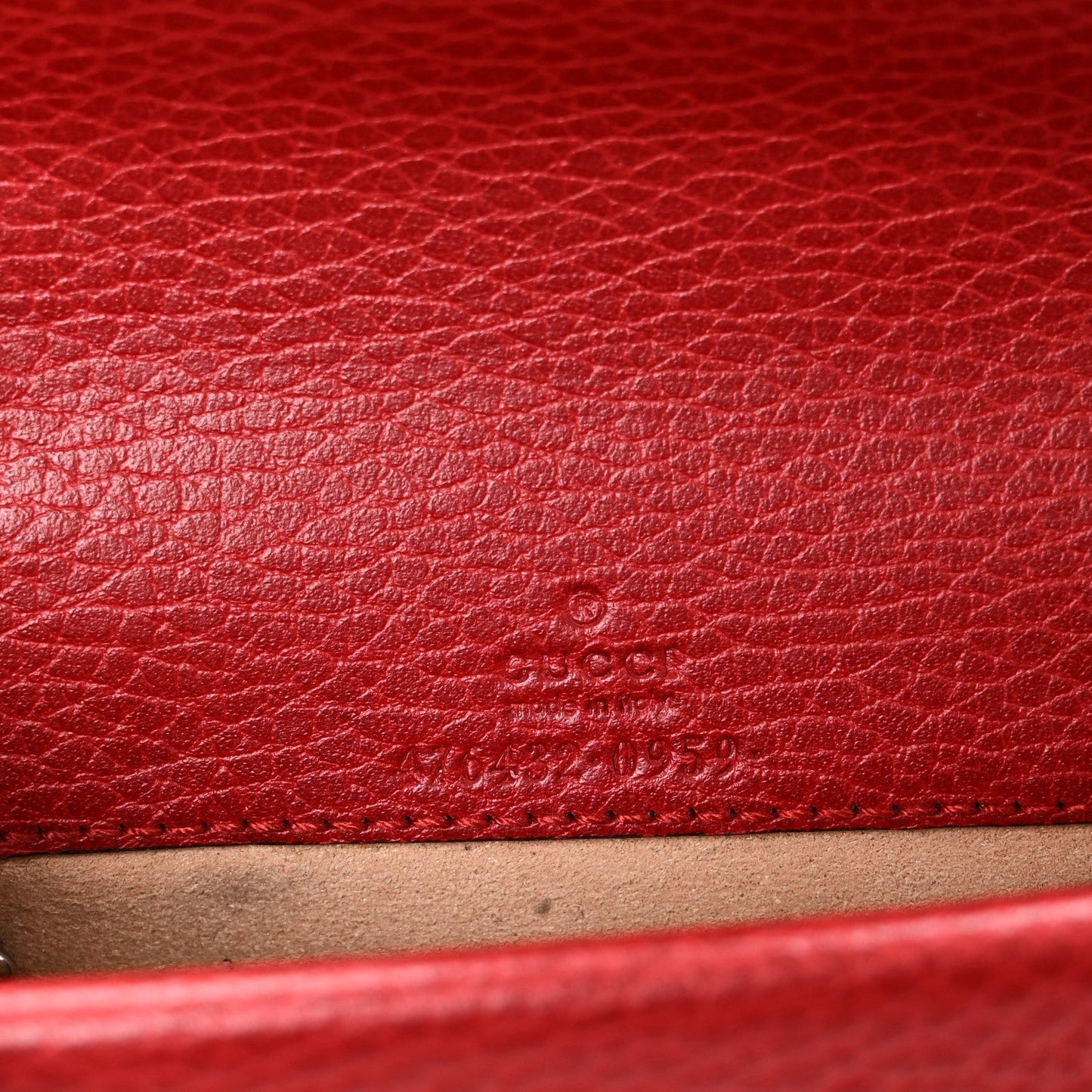 Dollar Calfskin Swarovski Crystal Small Dionysus Shoulder Bag Hibiscus Red