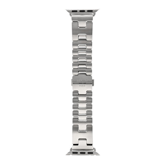 Stainless Steel 42mm Grand H Apple Watch Single Tour Band Gris