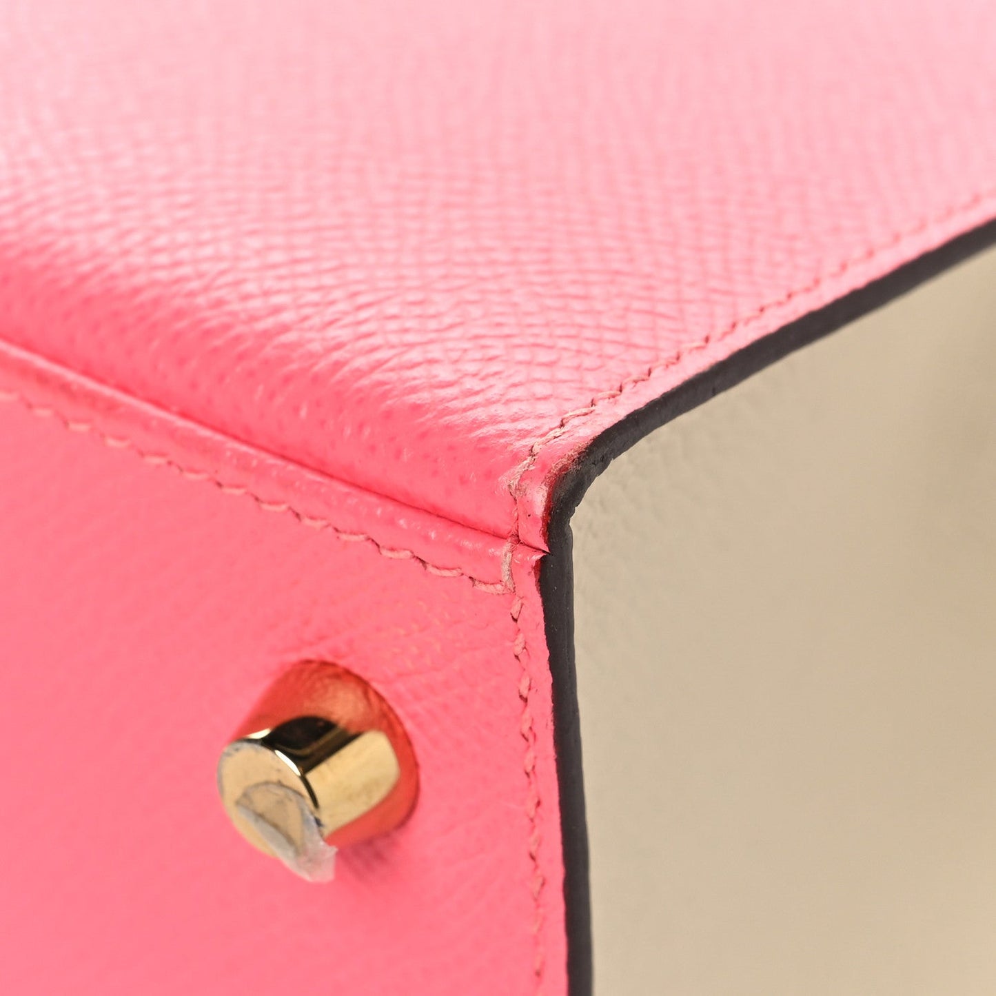 Epsom Bi-Color Horseshoe Kelly Sellier 25 Rose Azalee Craie