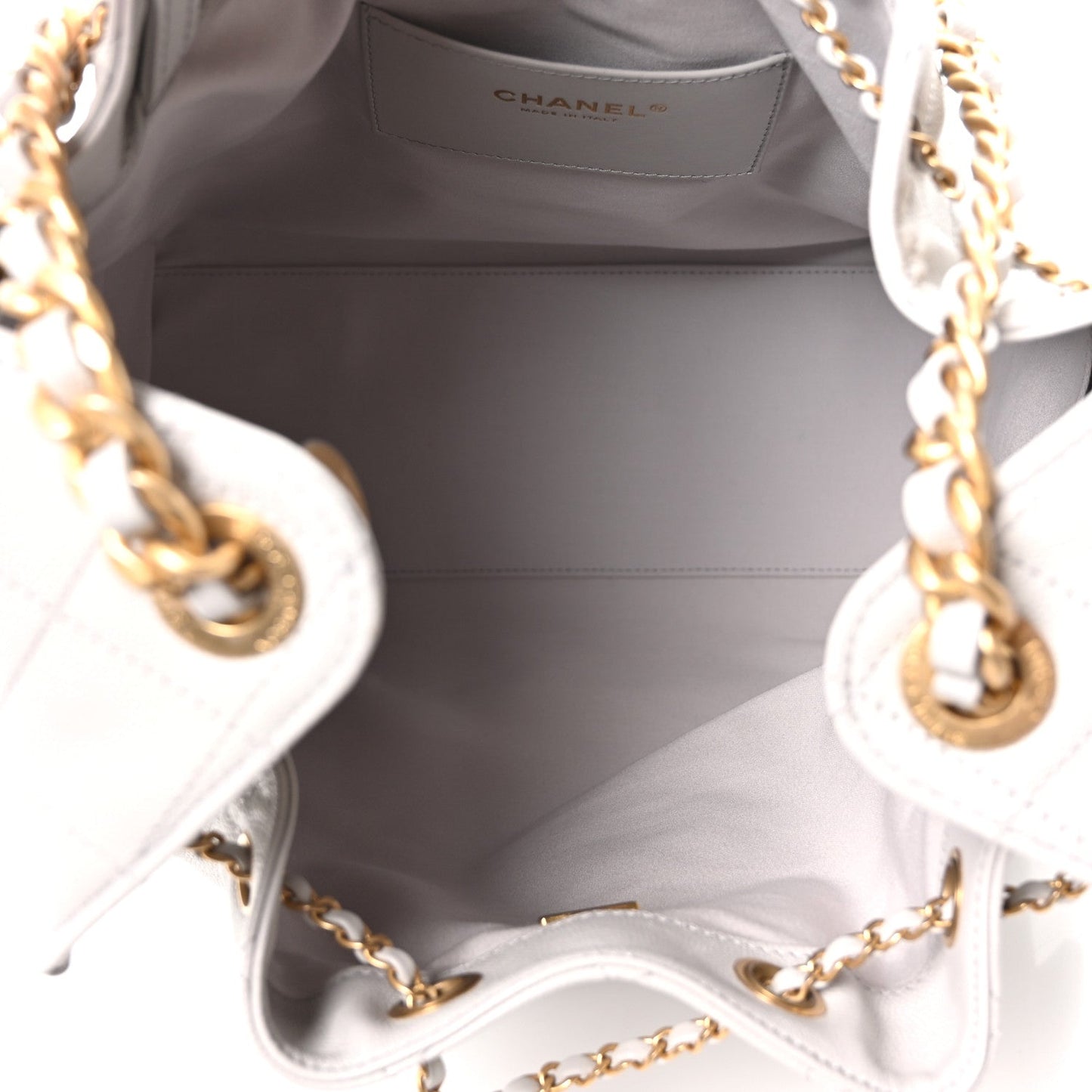 Caviar Quilted Medium Chanel 25 Handbag Light Gray