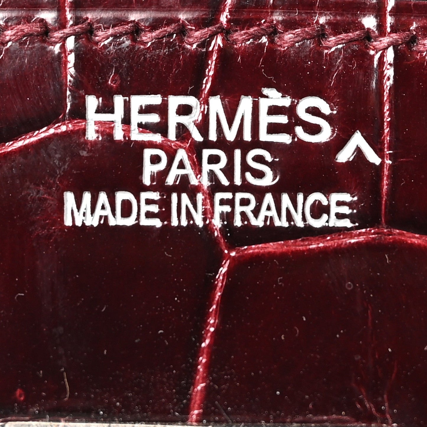 Shiny Porosus Crocodile Birkin 35 Bourgogne