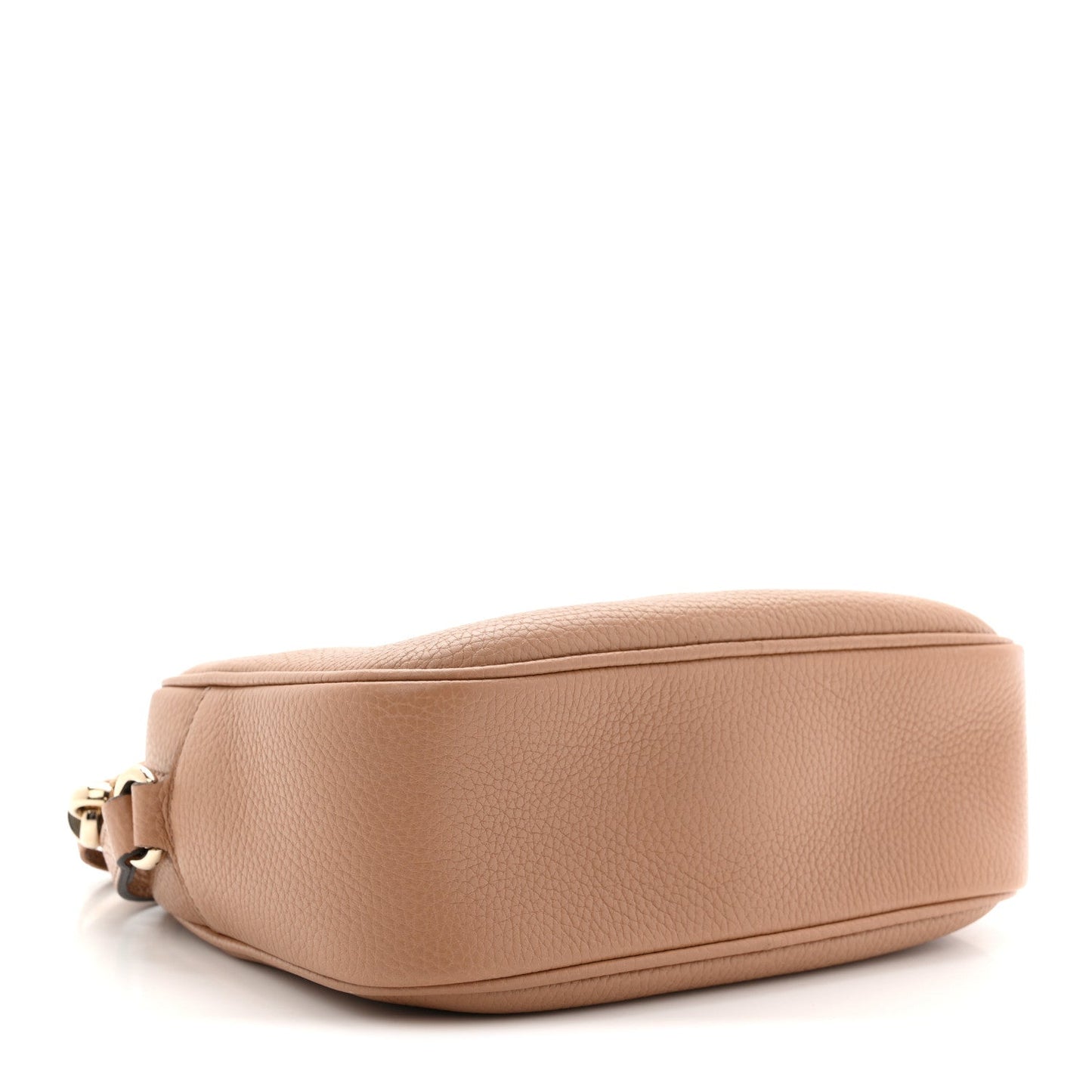 Pebbled Calfskin Small Soho Disco Bag Camelia