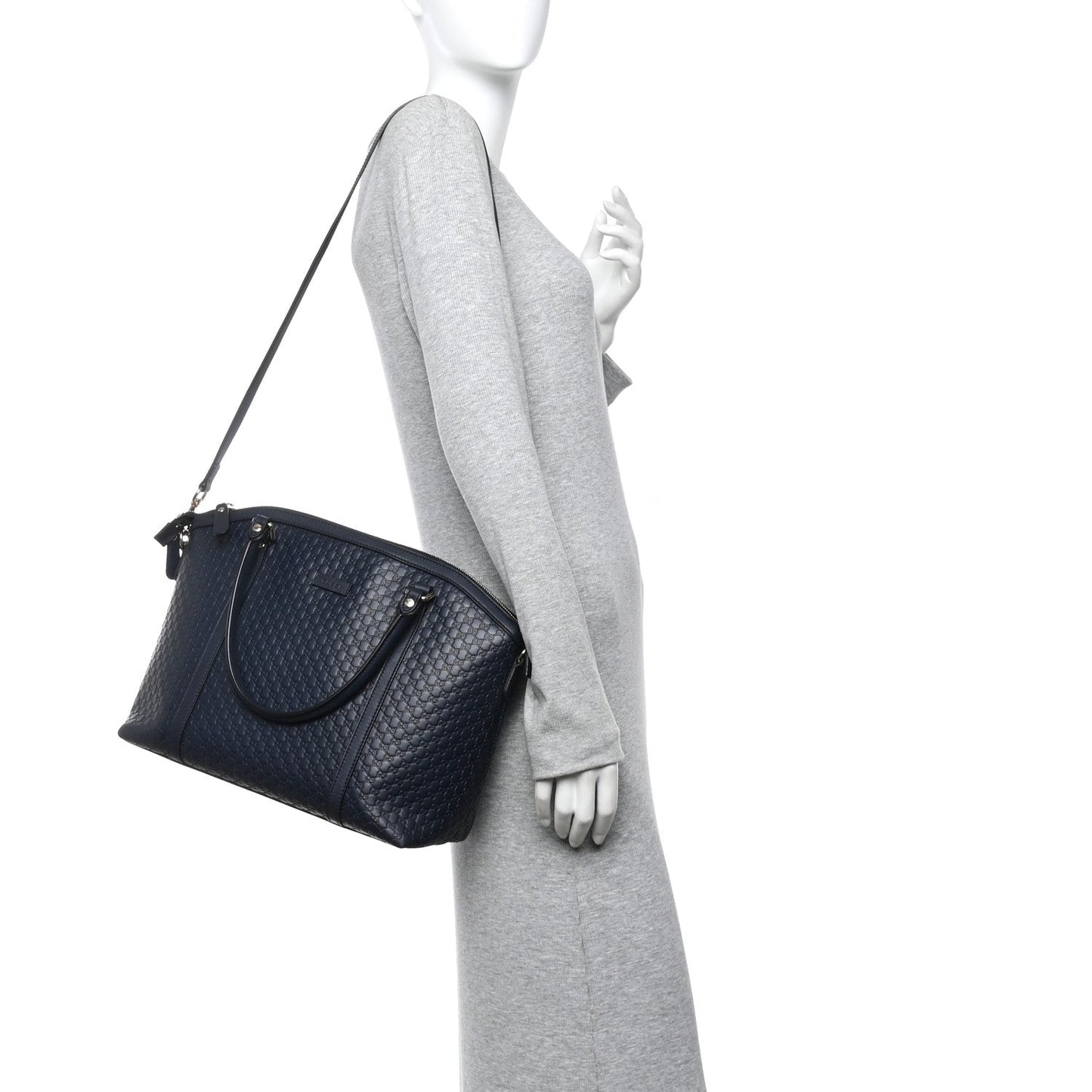 Soft Microguccissima Dome Satchel Navy