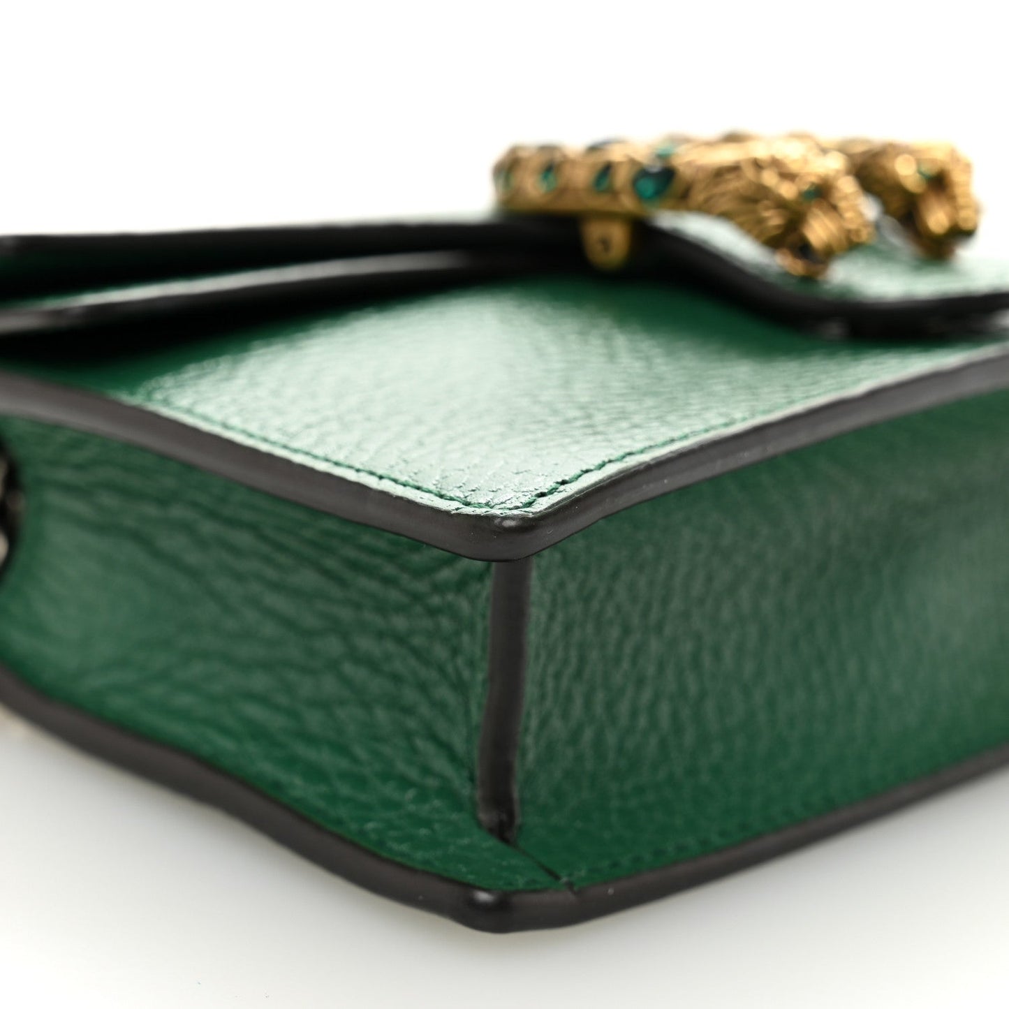 Dollar Calfskin Crystal Super Mini Dionysus Shoulder Bag Emerald