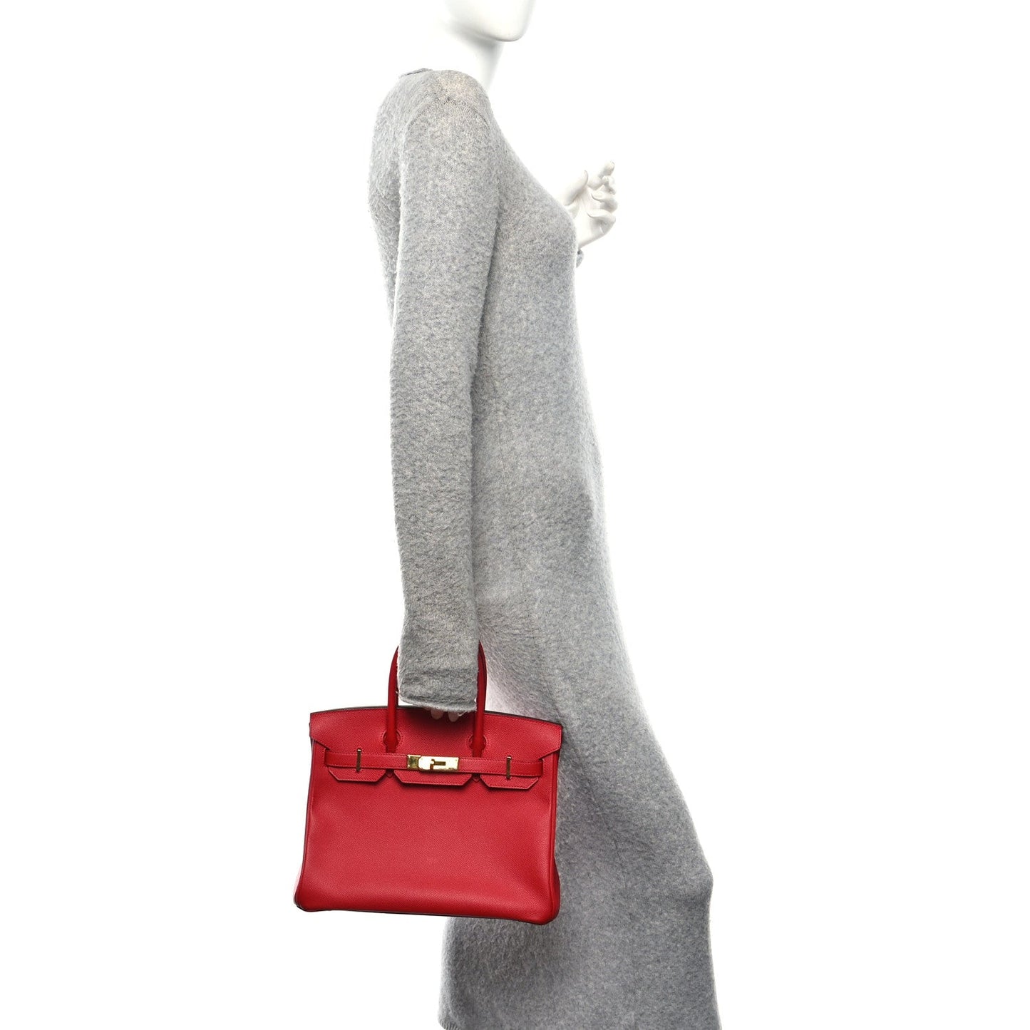 Epsom Birkin 30 Rouge Casaque