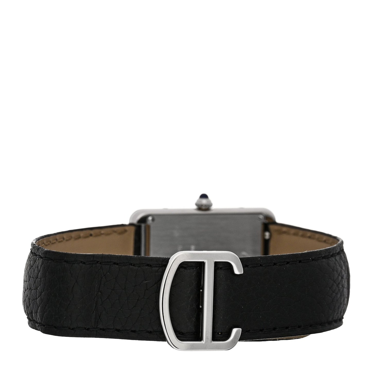 Stainless Steel Calfskin 27mm Tank Solo Quartz Watch