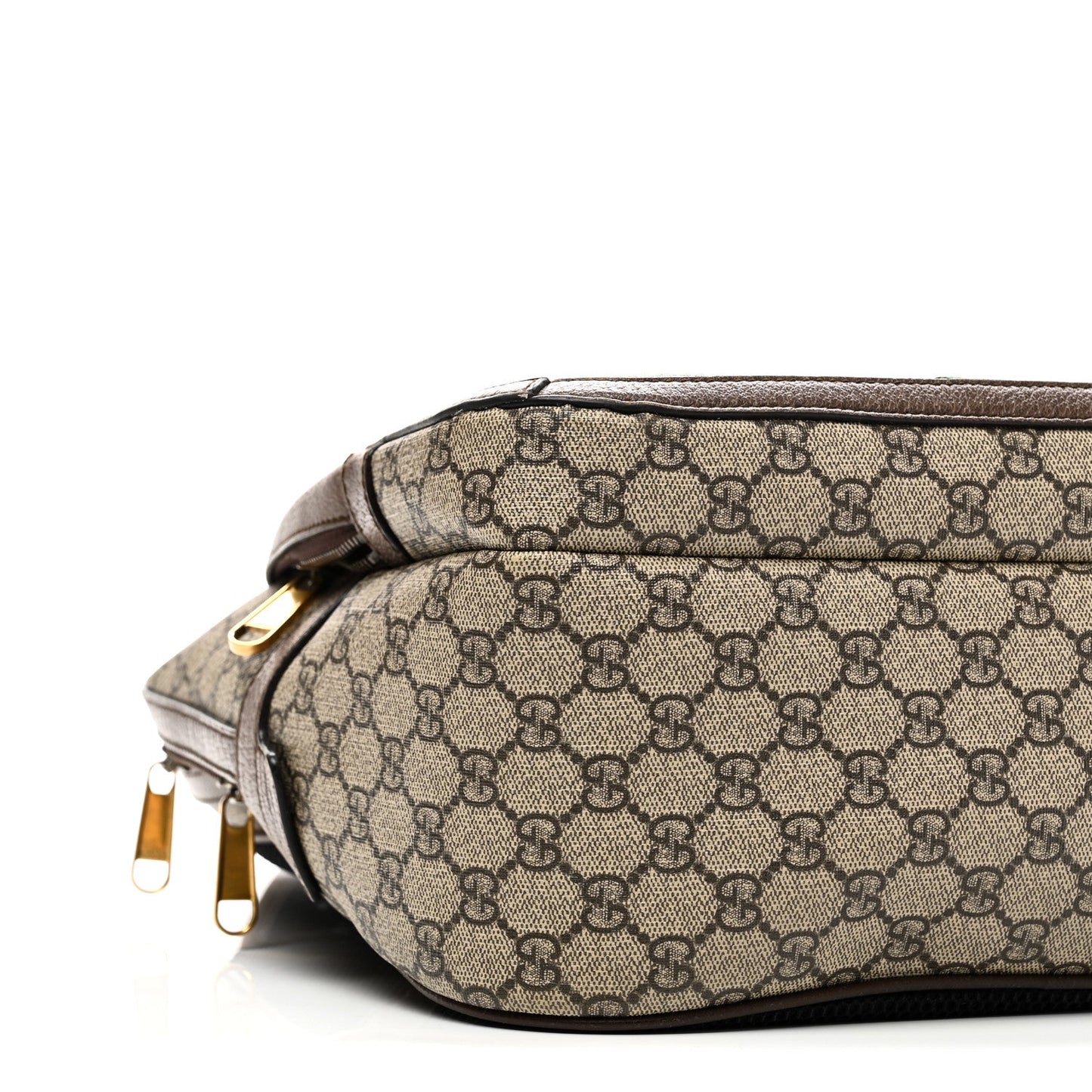 GG Supreme Monogram Medium Ophidia Day Backpack Brown