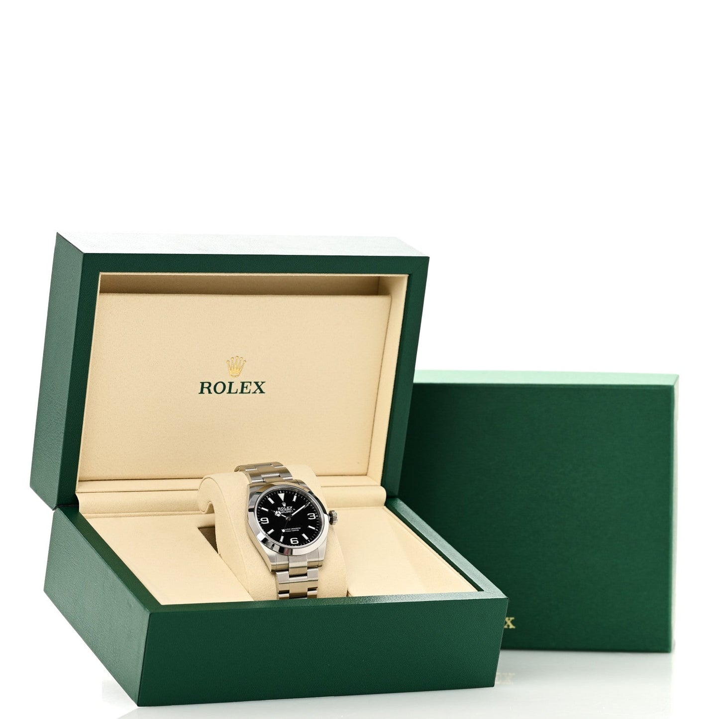 Stainless Steel 40mm Oyster Perpetual Explorer Watch Black 224270