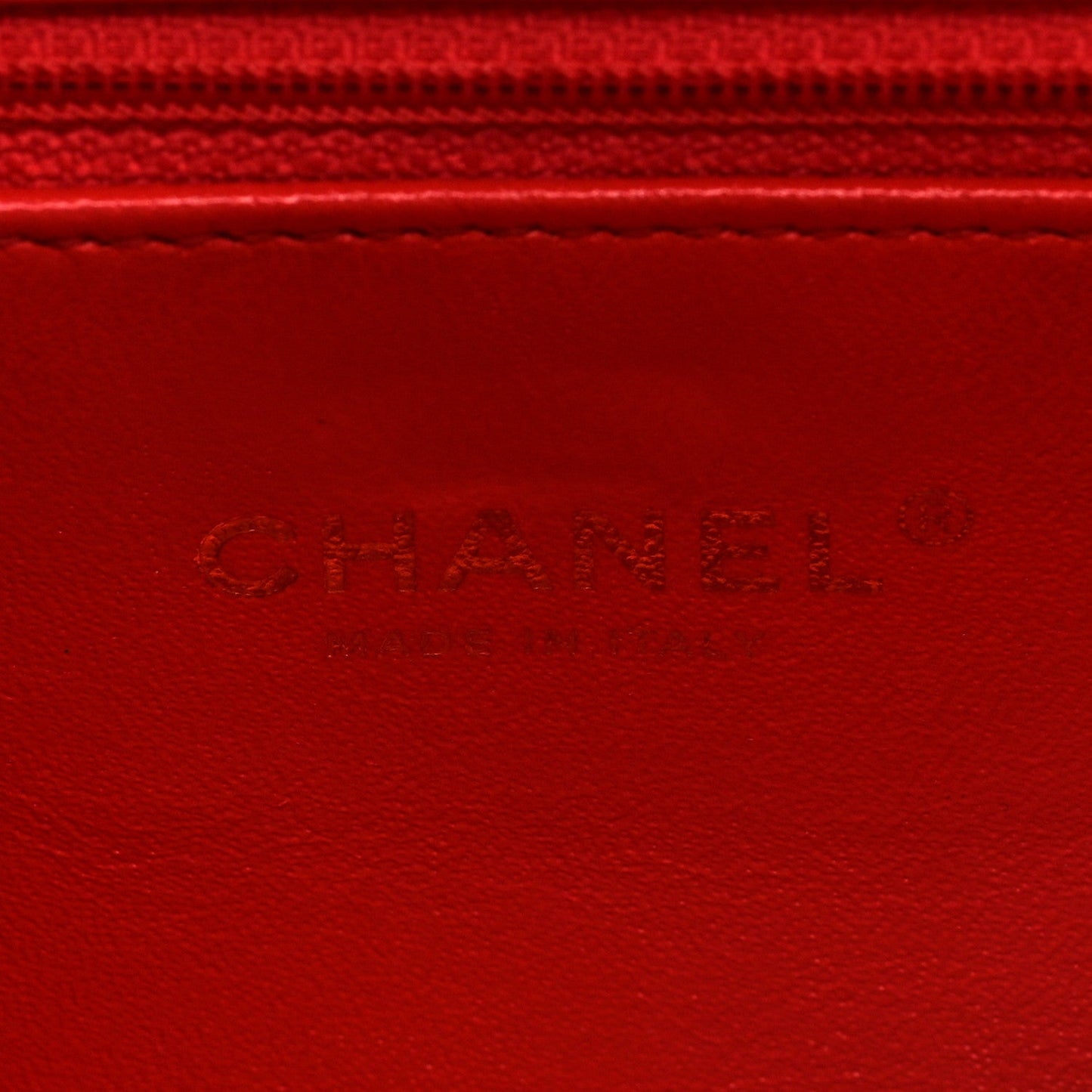 Caviar Quilted Small CC Filigree Flap Coral