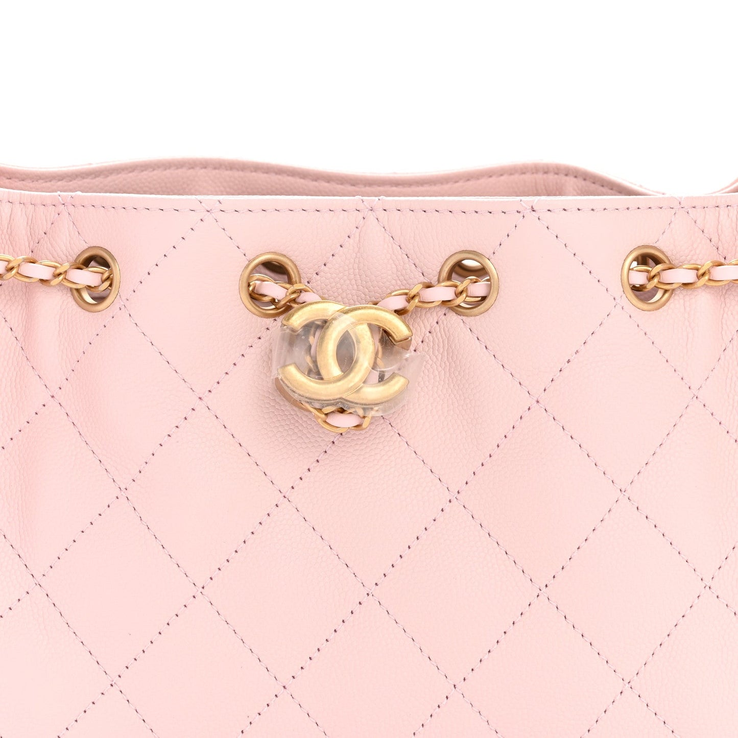 Caviar Quilted Mini Chanel 25 Handbag Light Pink