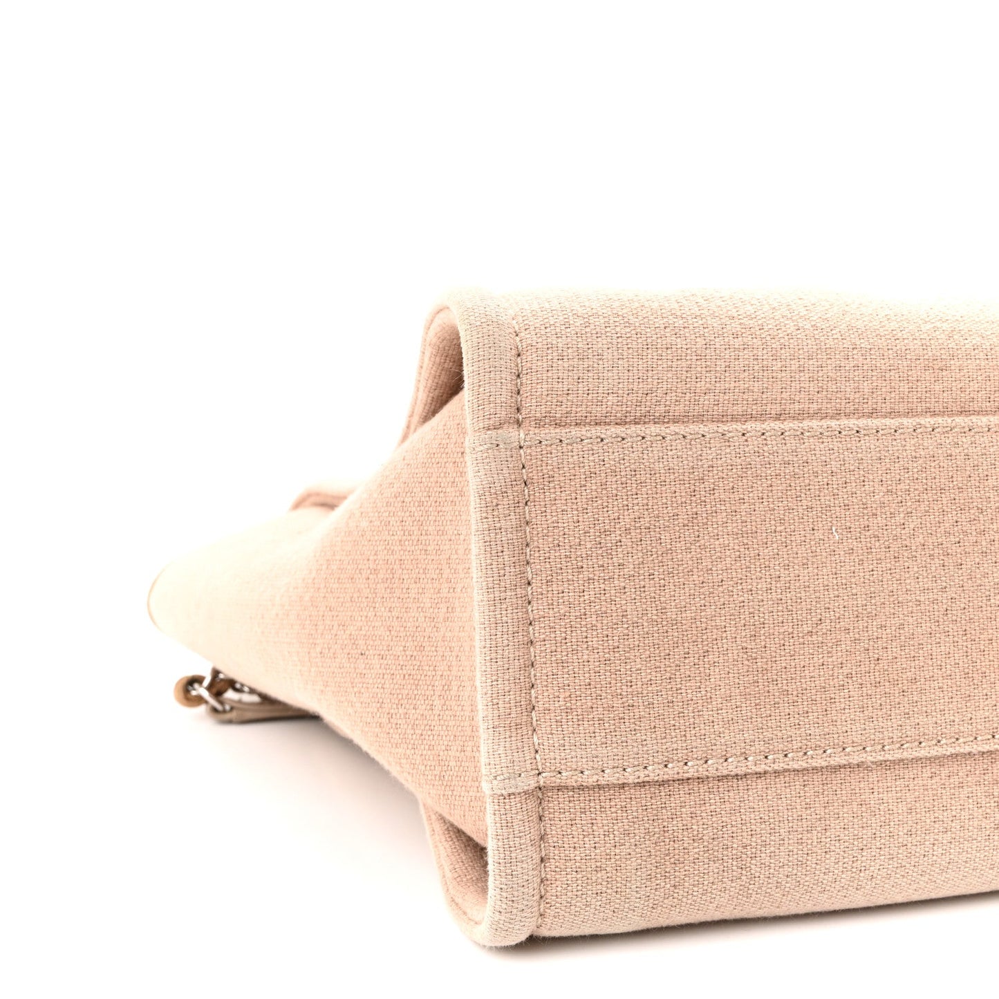 Mixed Fibers Small Deauville Tote Beige