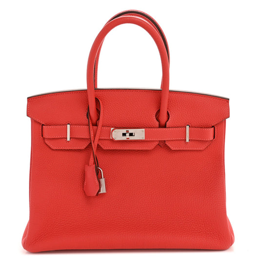 Togo Birkin 30 Rouge Pivoine