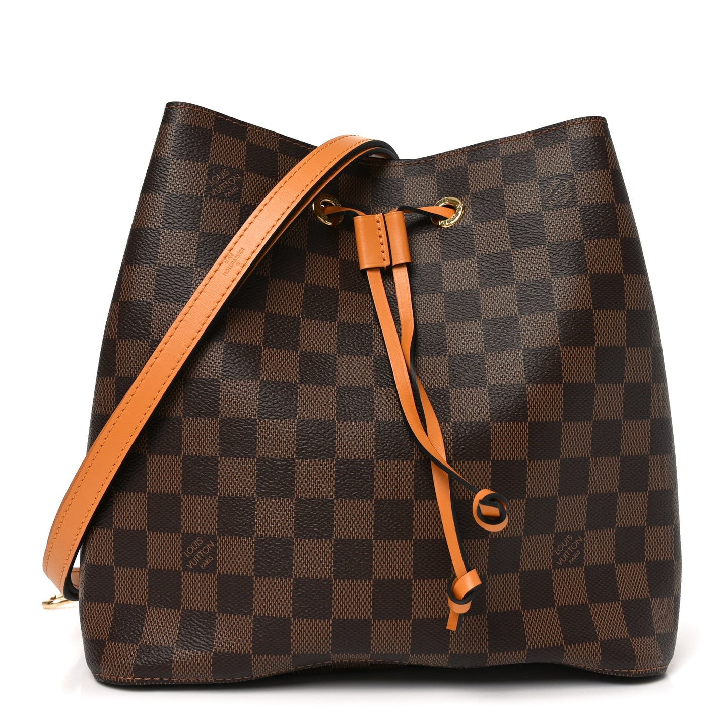 Damier Ebene Neonoe MM Safran