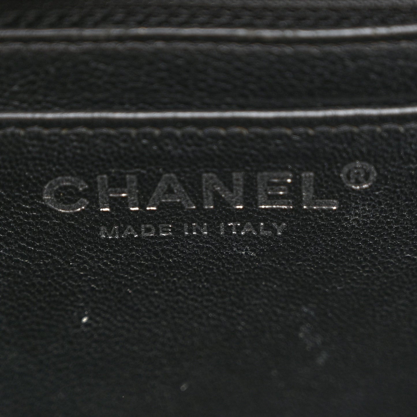 Patent Calfskin Quilted Mini Square Flap Black