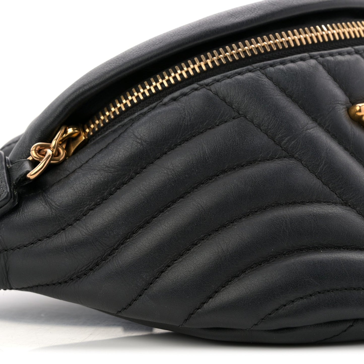 Calfskin Quilted New Wave Bumbag Black