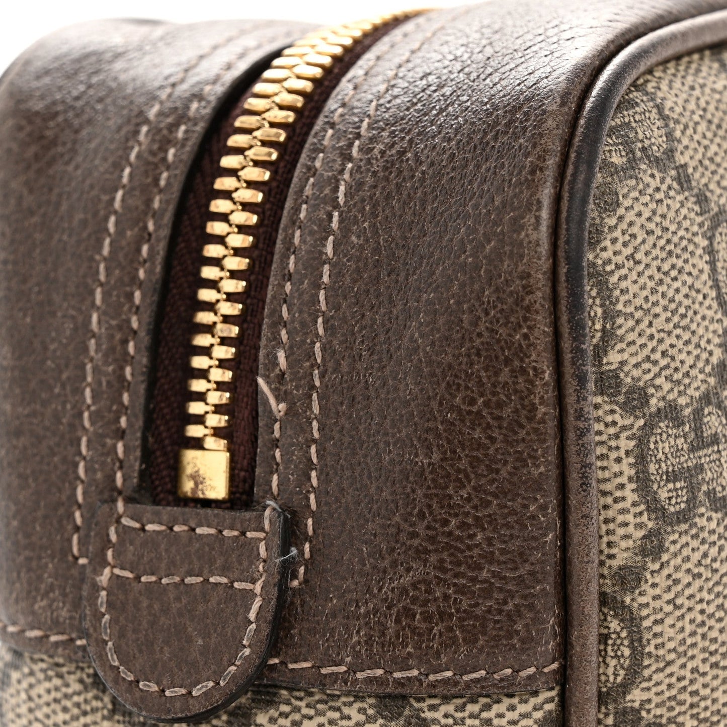 GG Supreme Monogram Web Small Ophidia Shoulder Bag Brown