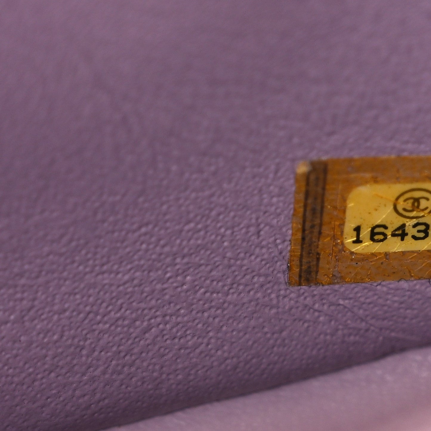 Lambskin Quilted Mini Square Flap Purple