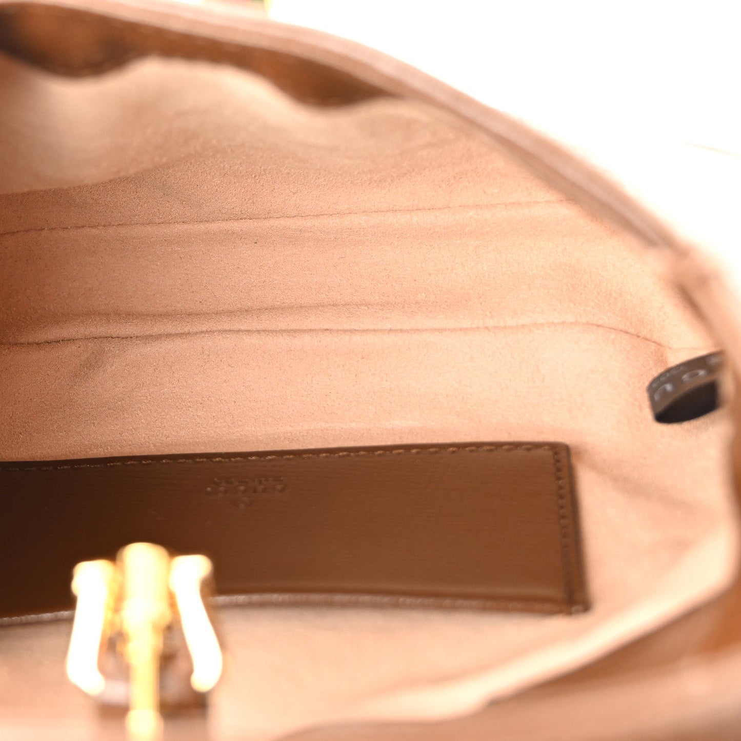 GG Supreme Monogram Azalea Calfskin Web Mini Jackie 1961 Hobo Beige Ebony Brown Sugar