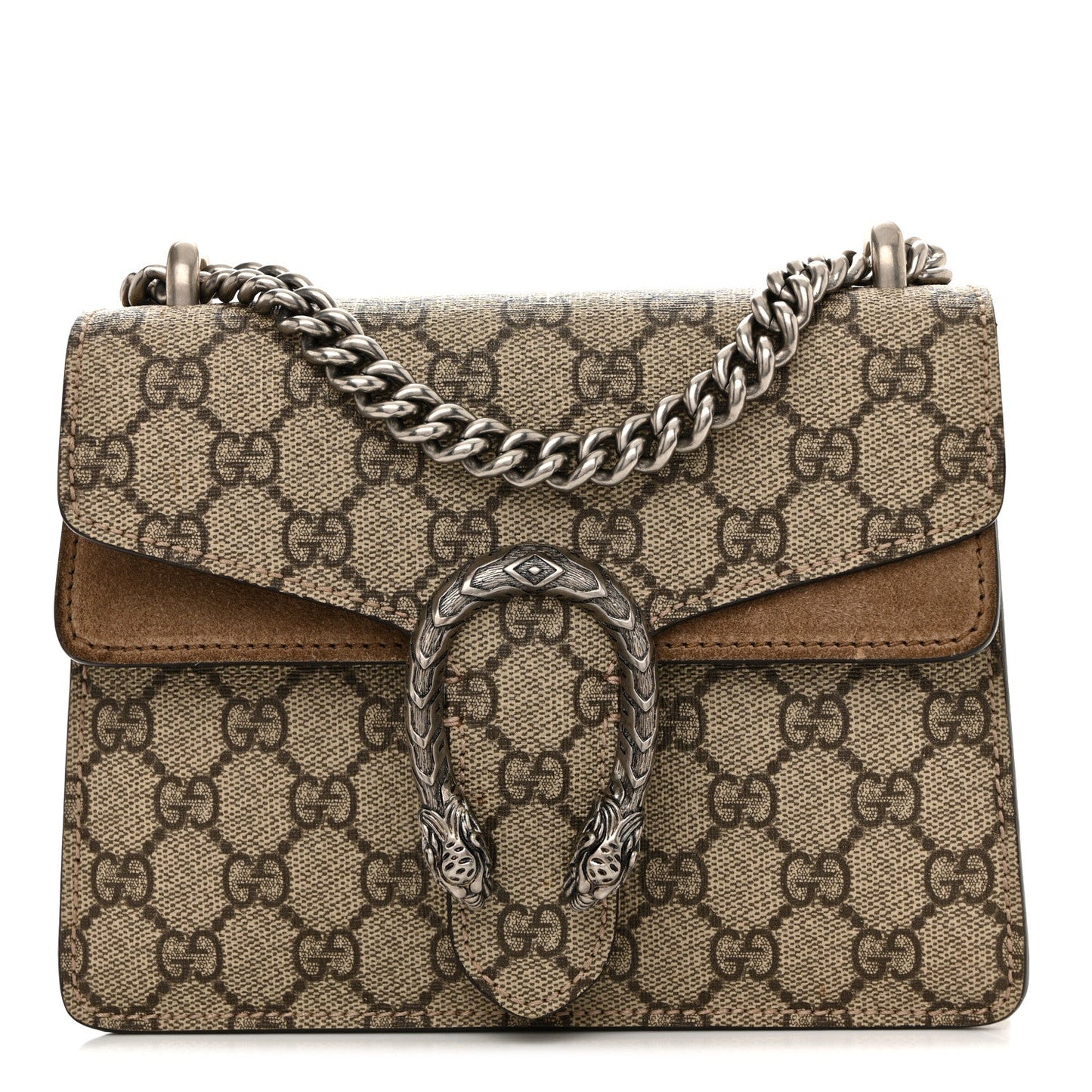 GG Supreme Monogram Mini Dionysus Shoulder Bag Taupe