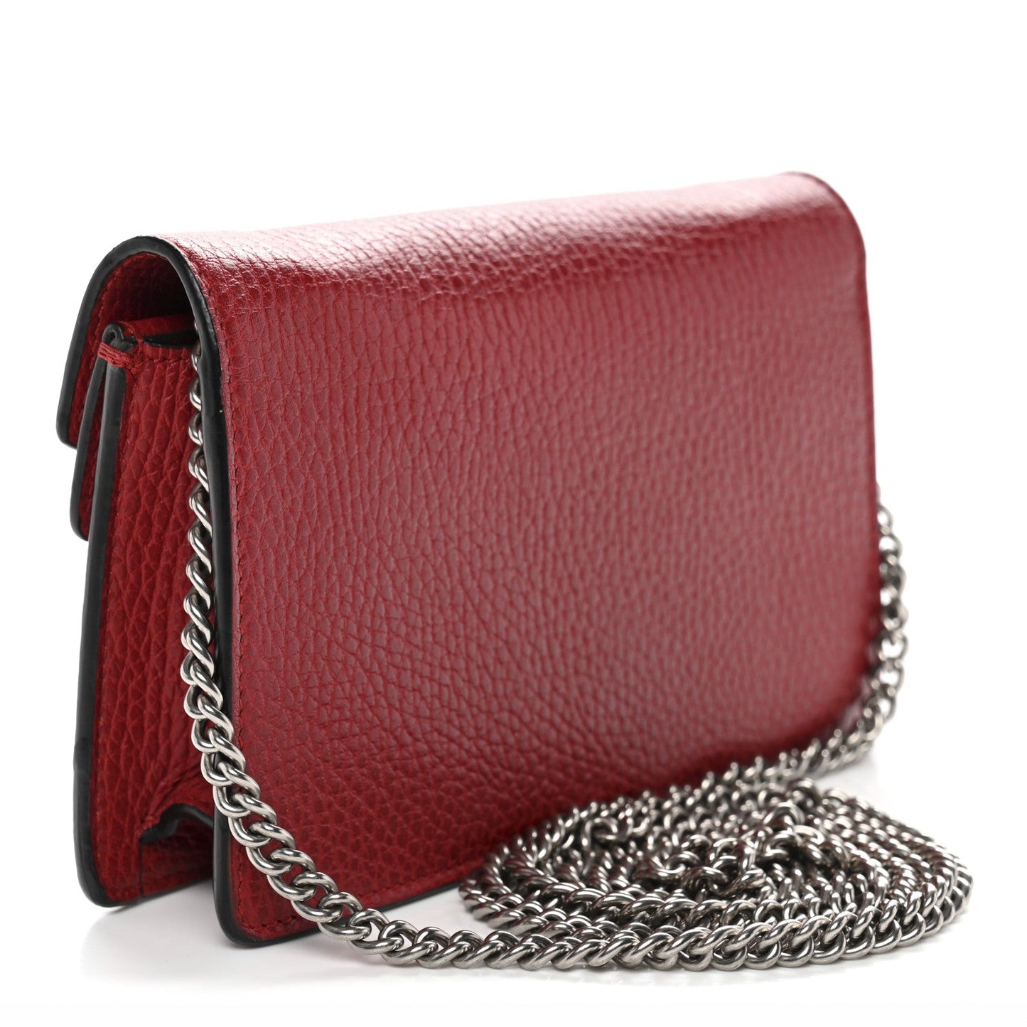 Calfskin Super Mini Dionysus Shoulder Bag Hibiscus Red