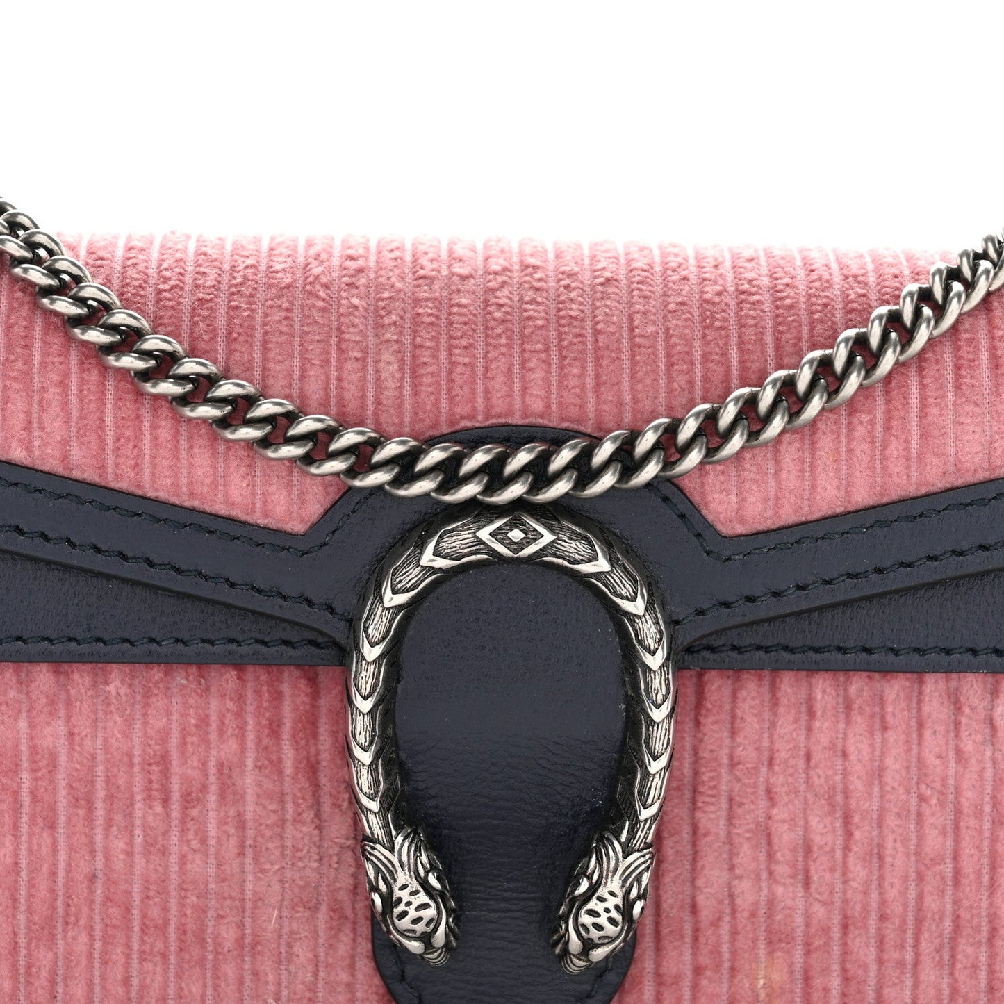 Lanzo Stretch Cord Azalea Calfskin Super Mini Dionysus Shoulder Bag Pink Blue