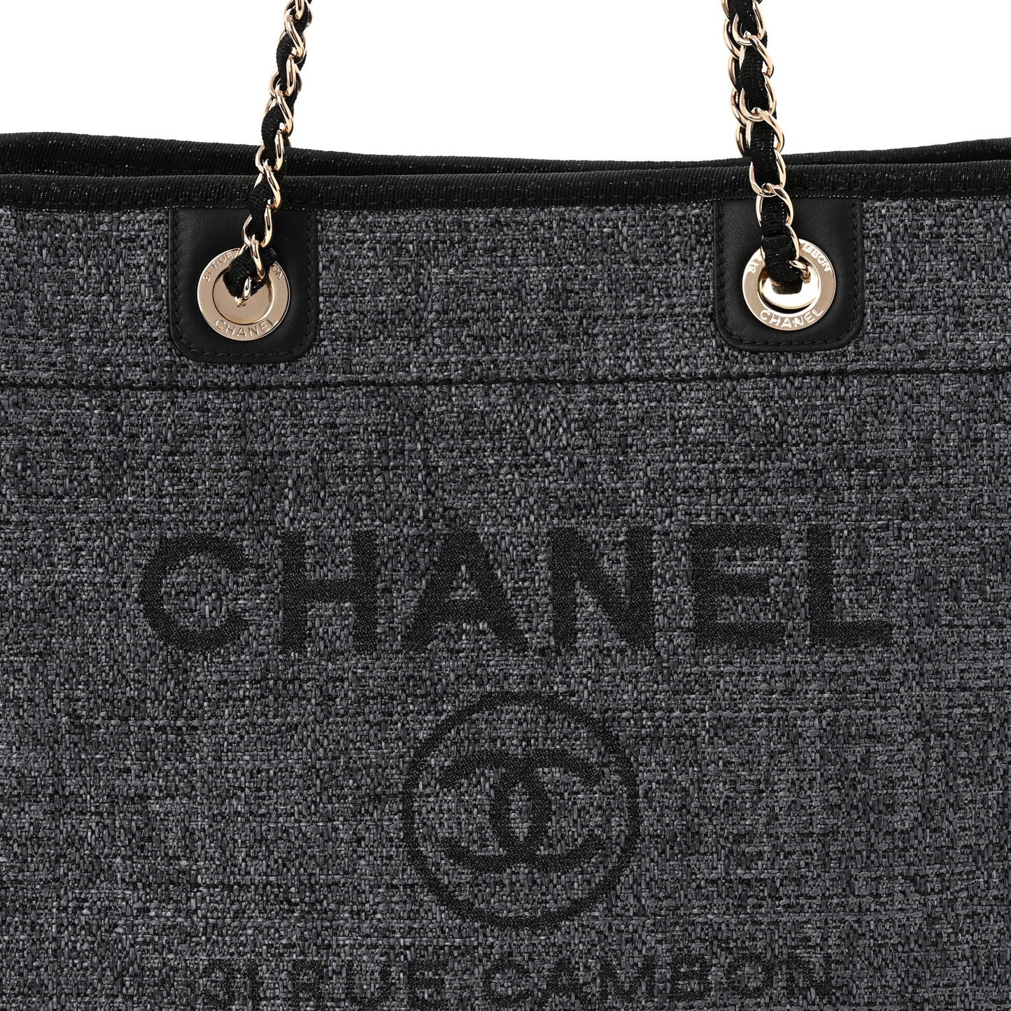 Woven Straw Raffia Small Deauville Tote Blue