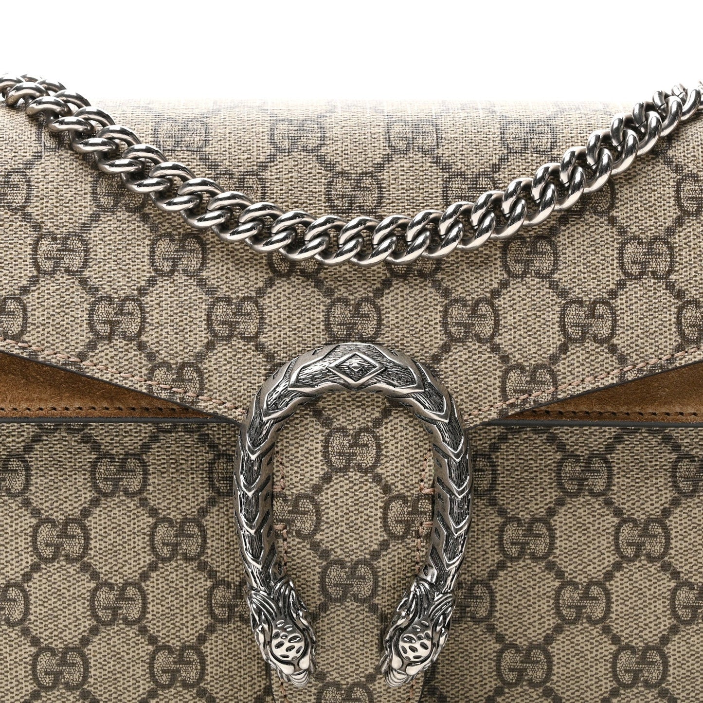 GG Supreme Monogram Small Dionysus Shoulder Bag Taupe
