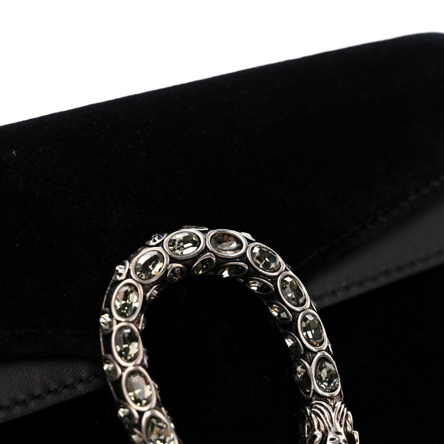 Suede Super Mini Dionysus Shoulder Bag Black