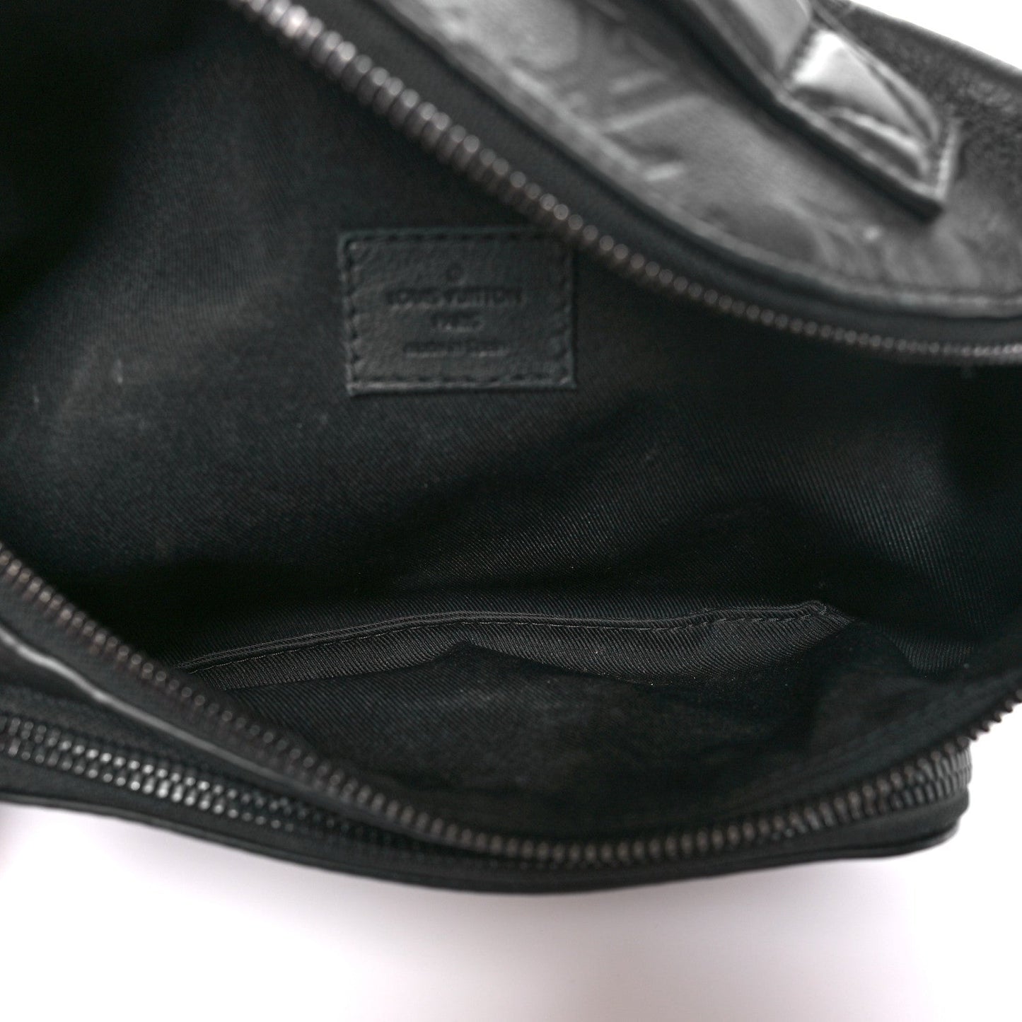 Calfskin Monogram Shadow Rush BumBag Black