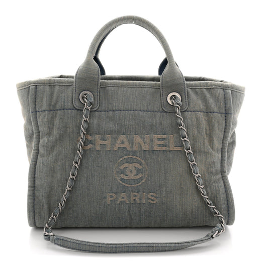 Denim Small Deauville Tote Light Blue
