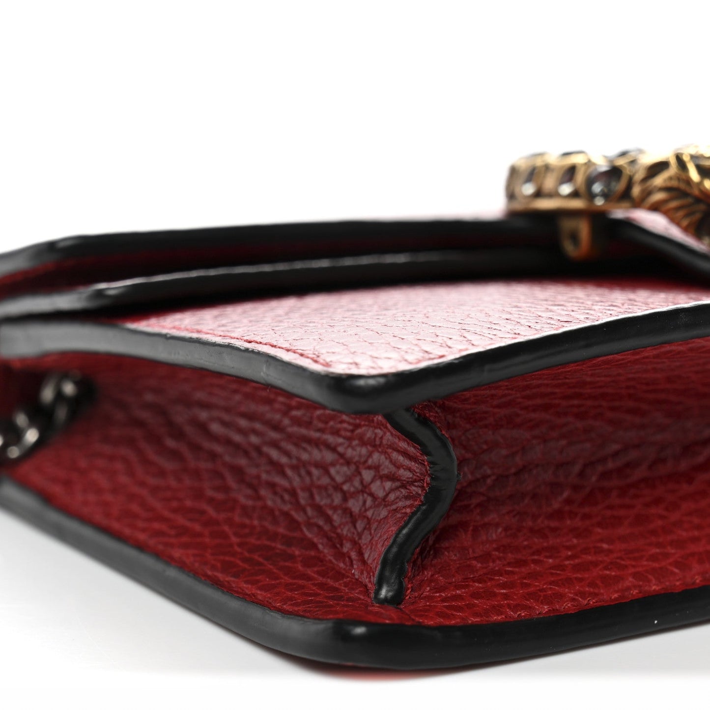 Calfskin Super Mini Dionysus Shoulder Bag Hibiscus Red