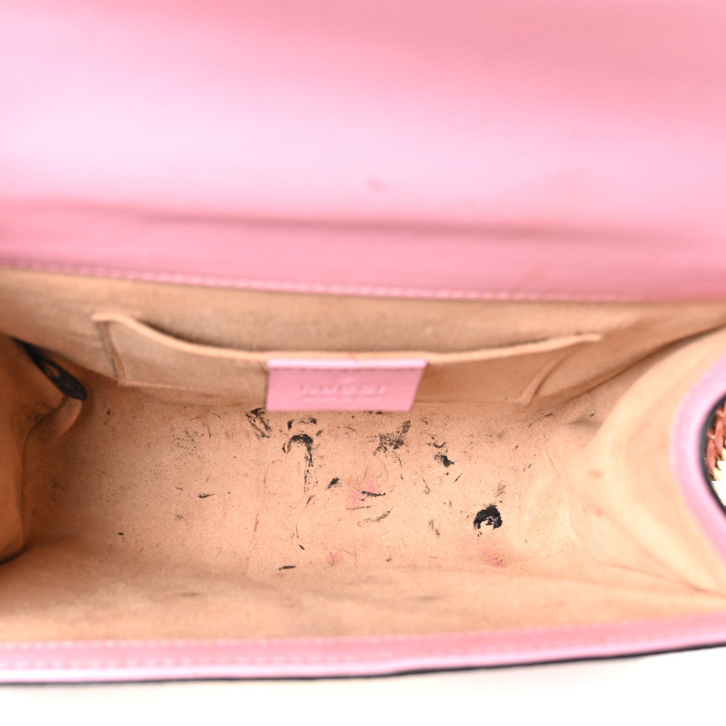 GG Supreme Monogram Strawberry Small Padlock Shoulder Bag