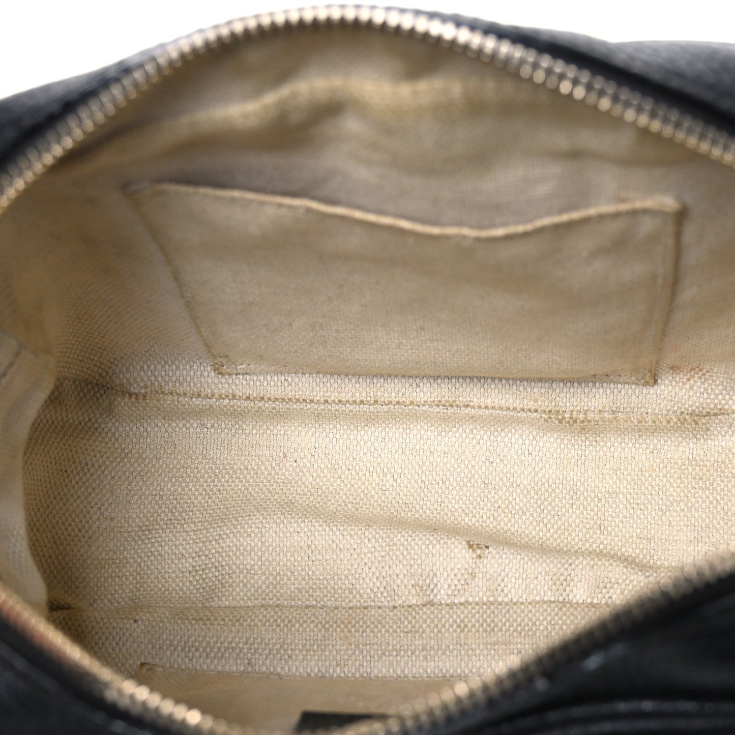 Pebbled Calfskin Small Soho Disco Bag Black